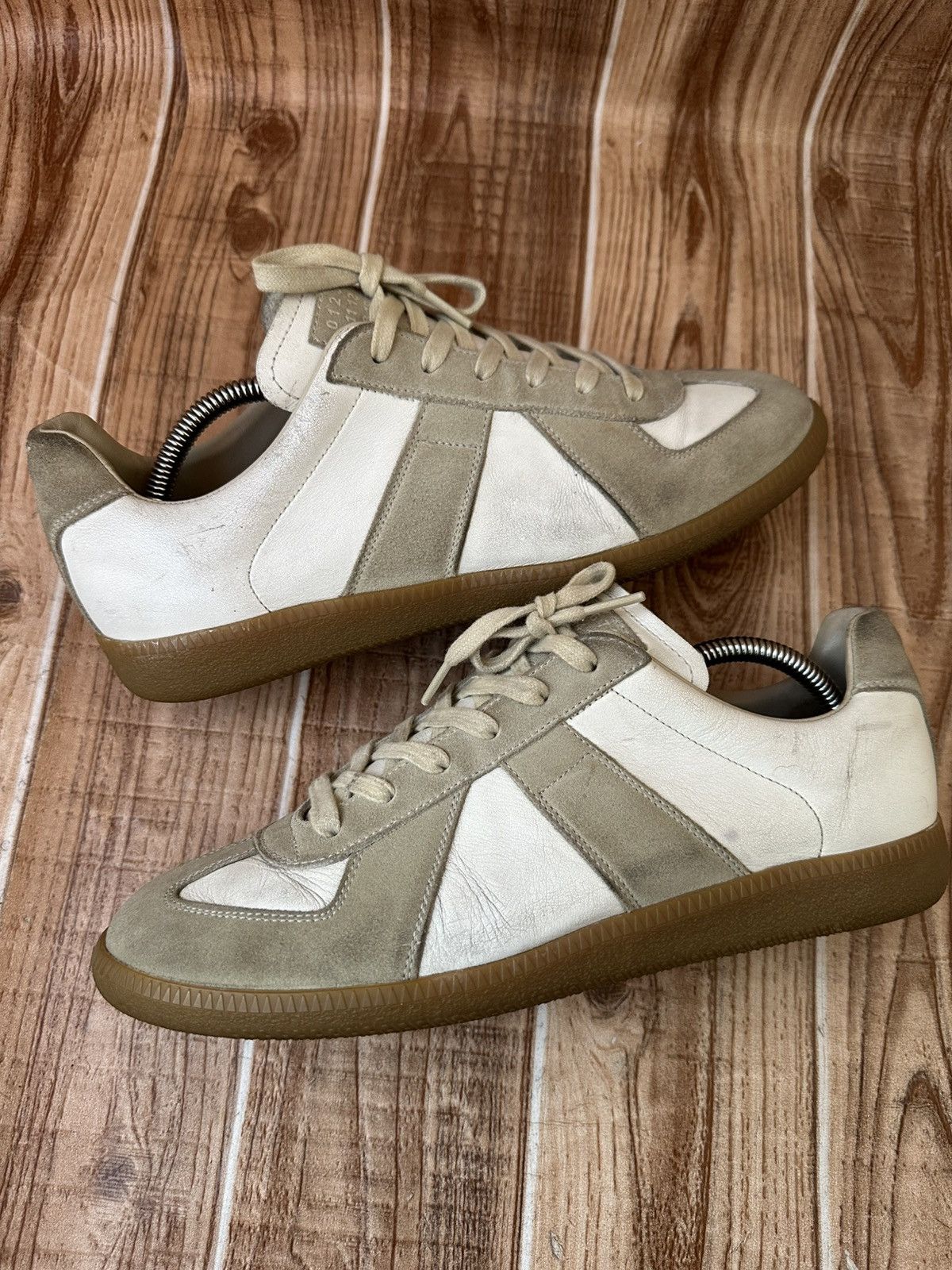 Maison Margiela Maison Margiela REPLICA GAT Gray/White Lowtop Sneaks Size US 9 / EU 42 - 9 Thumbnail
