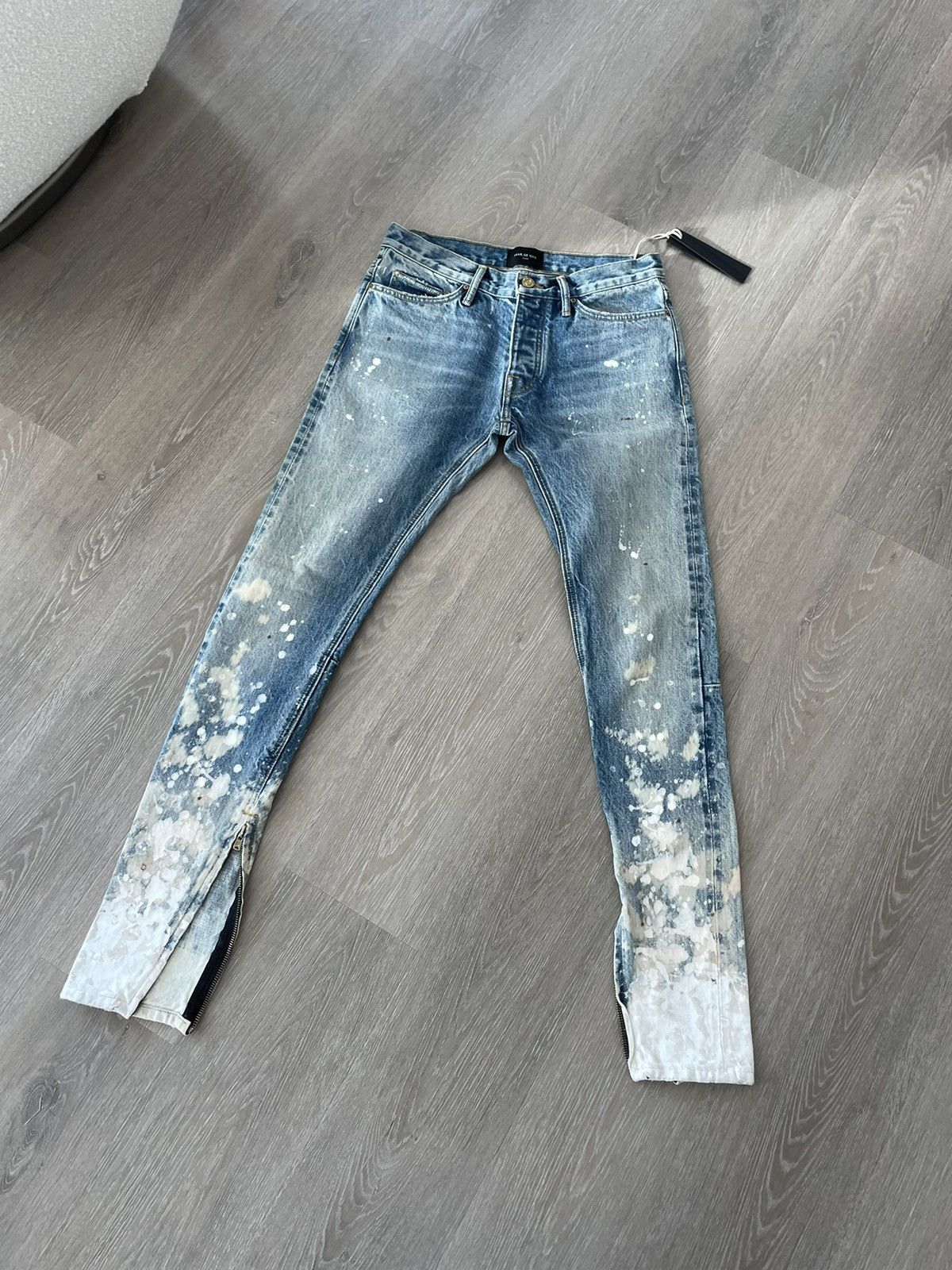 Fear of God Fifth collection indigo selvedge denim painter jeans 