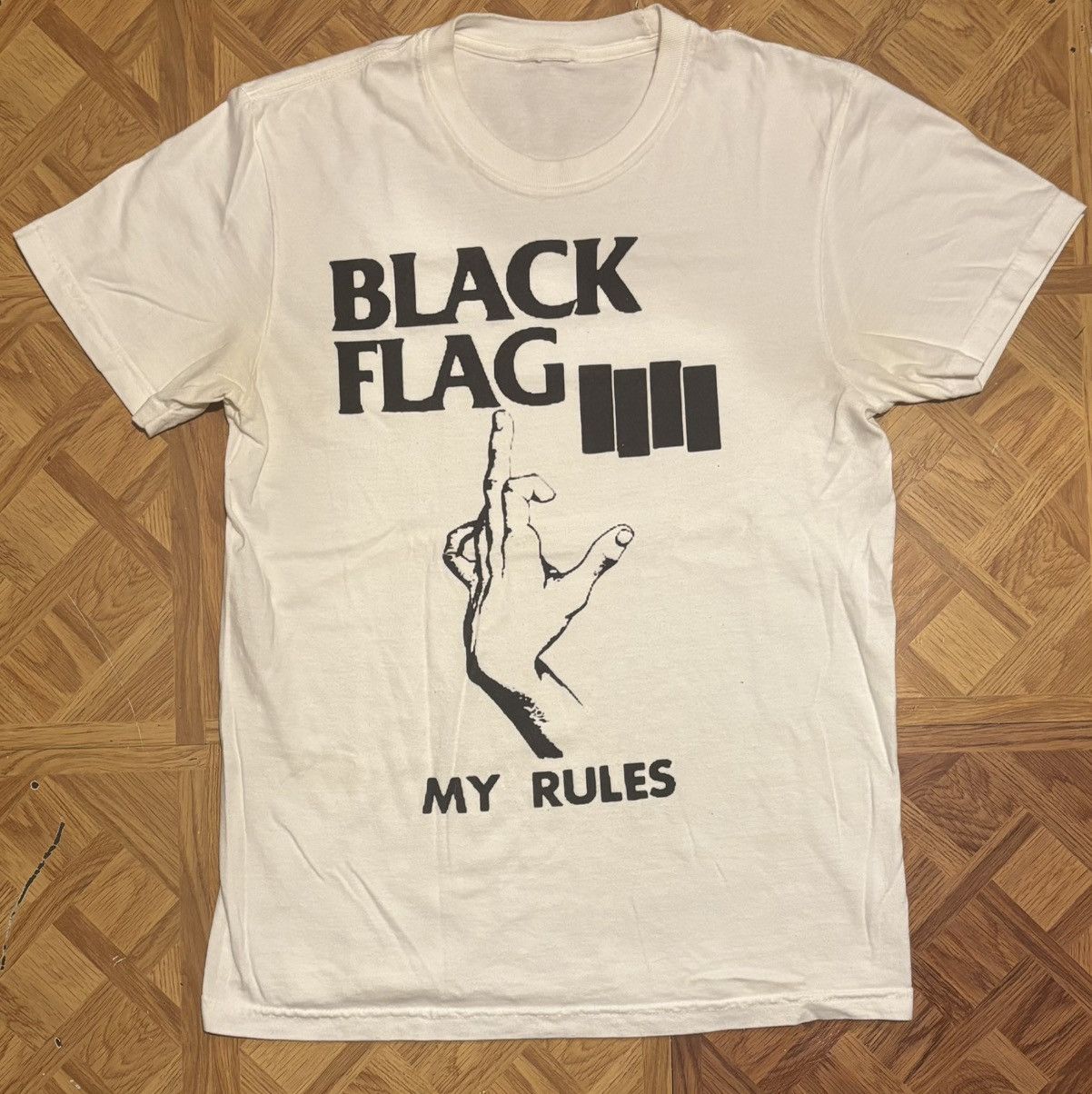 Japanese Brand Black Flag My Rules Tee Size US S / EU 44-46 / 1 - 1 Thumbnail
