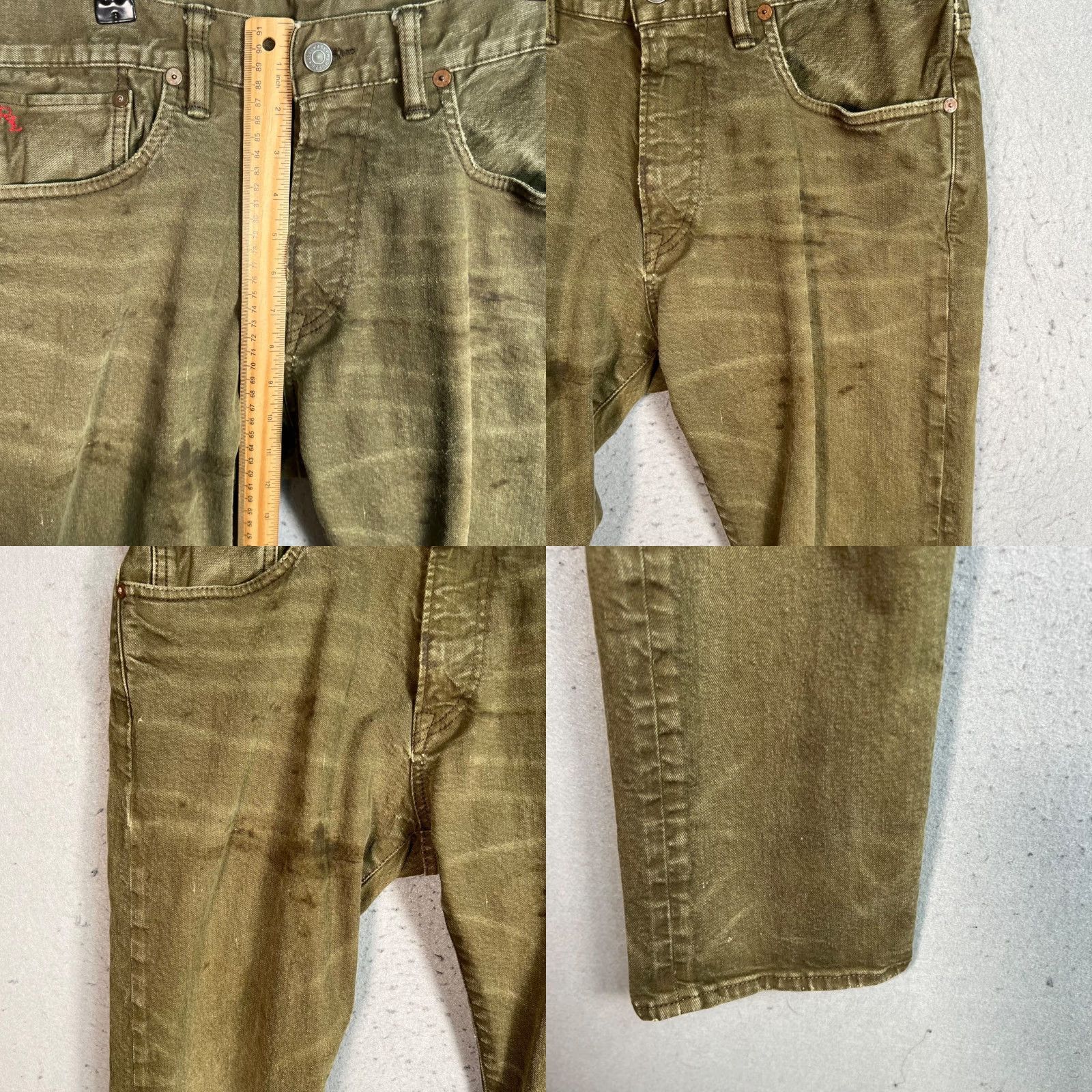 Polo Ralph Lauren Polo Ralph Lauren Jeans Olive Green Dungarees Authentic Mens Size 32 x 32 Polo Ralph Lauren Jeans Green 5-Pocket Denim Cotton Mid Rise Vintage: No Men Size US XS / EU 42 / 0 - 8 Thumbnail