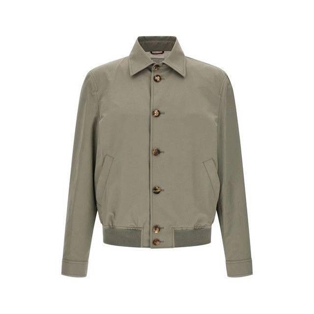Brunello Cucinelli BRUNELLO CUCINELLI Green Cotton Jacket New & Authentic (Men' Size US XL / EU 56 / 4 - 1 Thumbnail