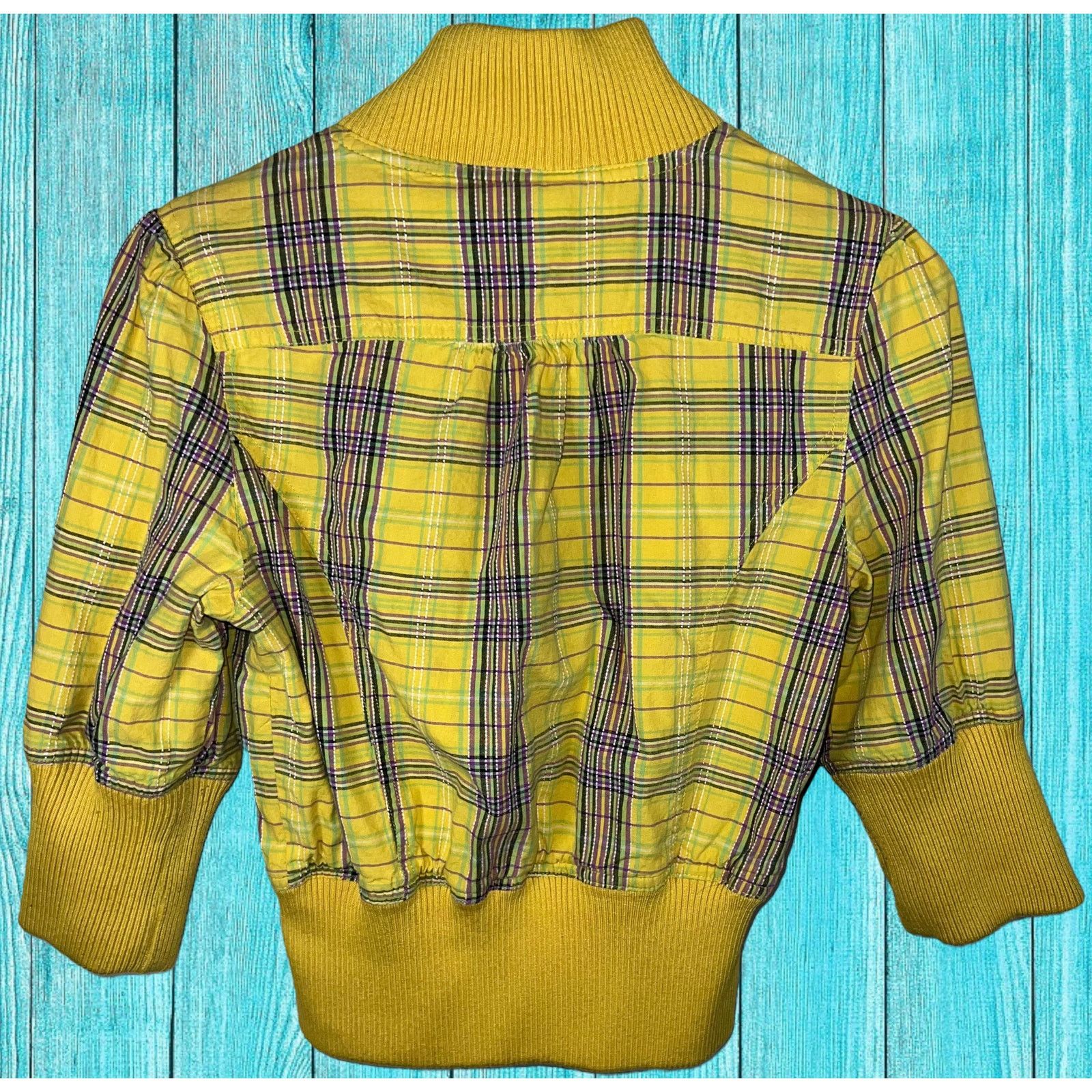 Forever 21 Forever 21 Yellow Button Jacket Blazer Size L / US 10 / IT 46 - 9 Thumbnail