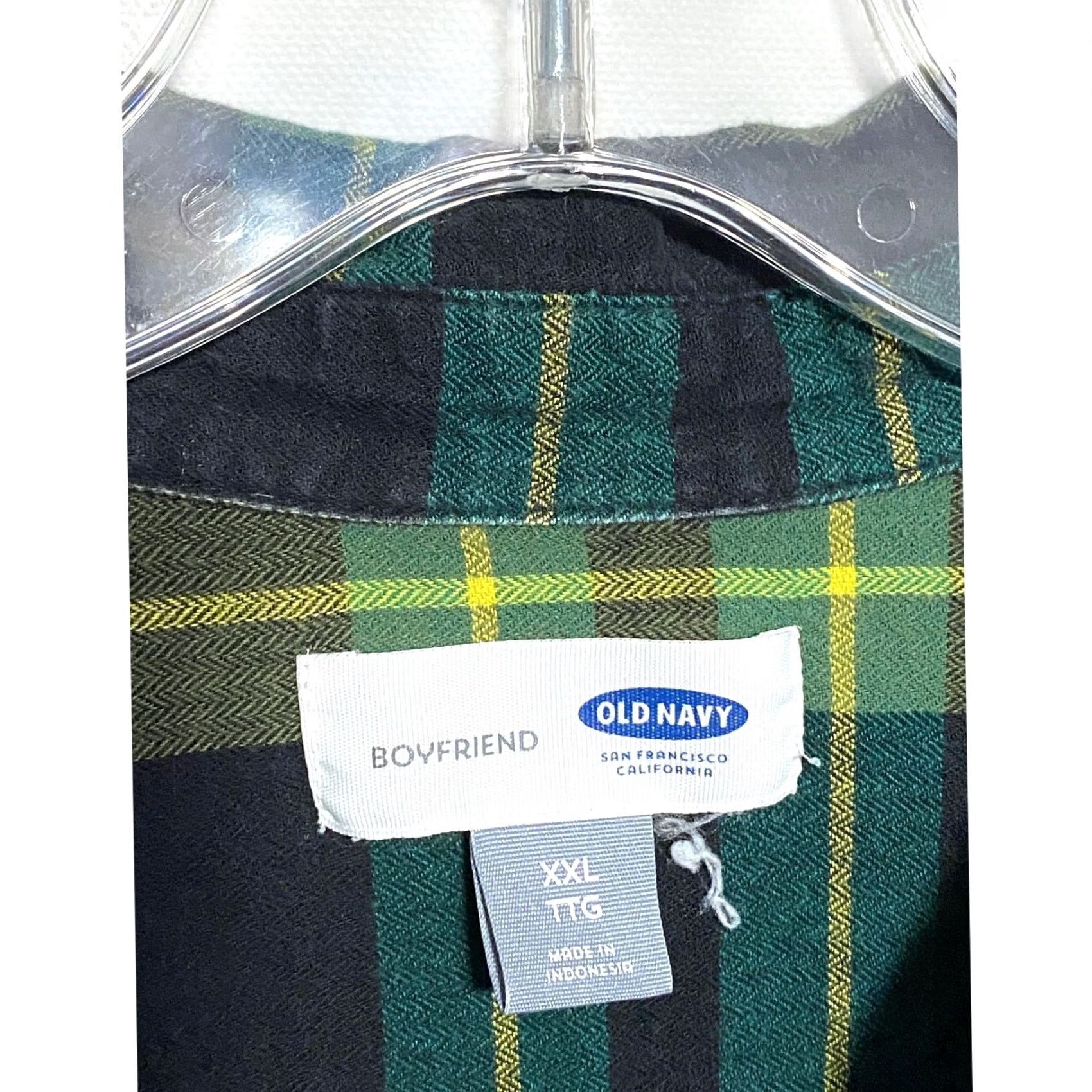 Old Navy Old Navy Button-Up Shirt Women 2XL Green Plaid Button-Up Shirt Casual Grunge Y2K Women Men’s? Size XXL / US 16-18 / IT 52-54 - 6 Thumbnail