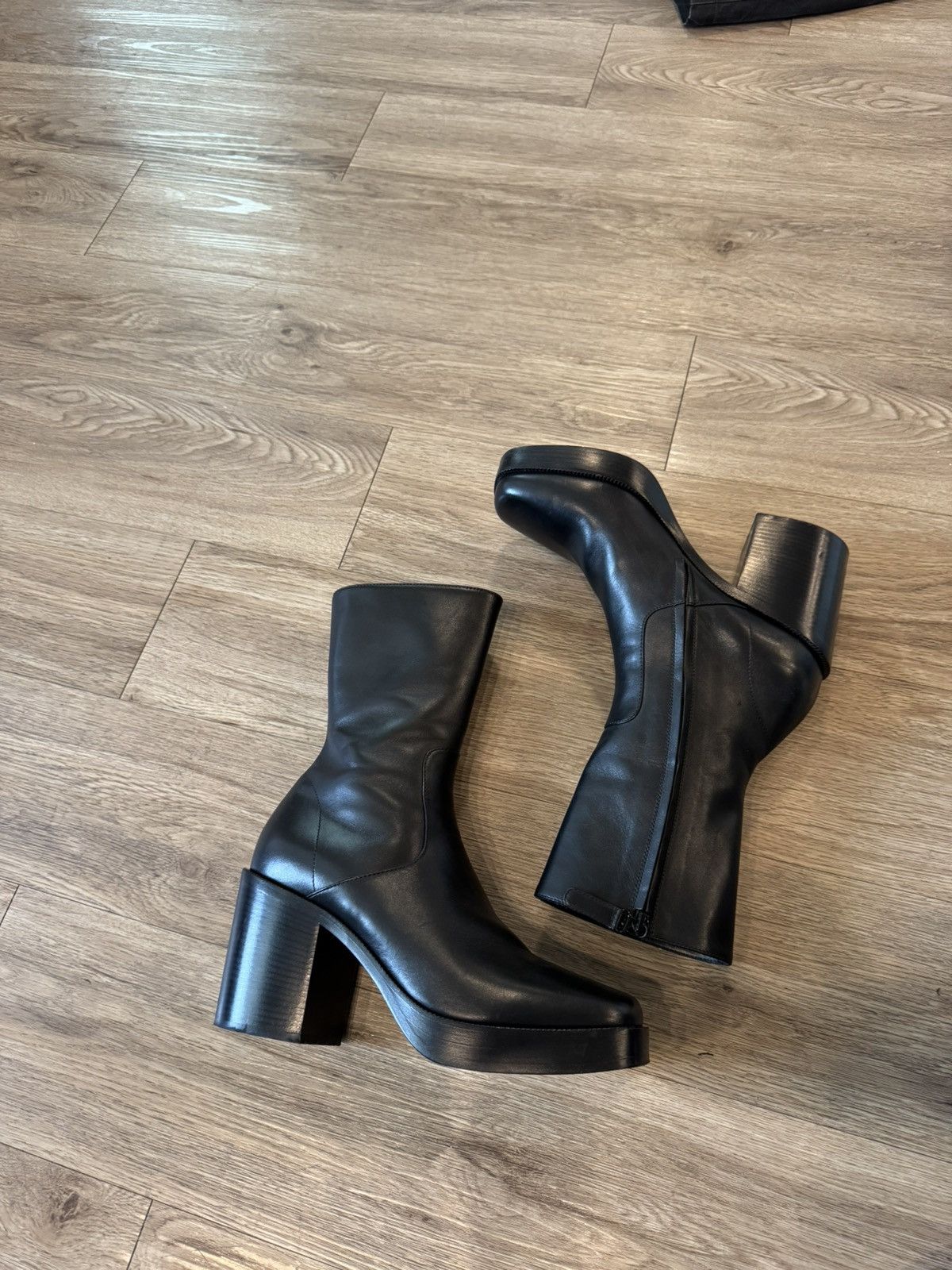 Balenciaga Balenciaga SS17 square toe heel boots Size US 8 / EU 41 - 9 Thumbnail