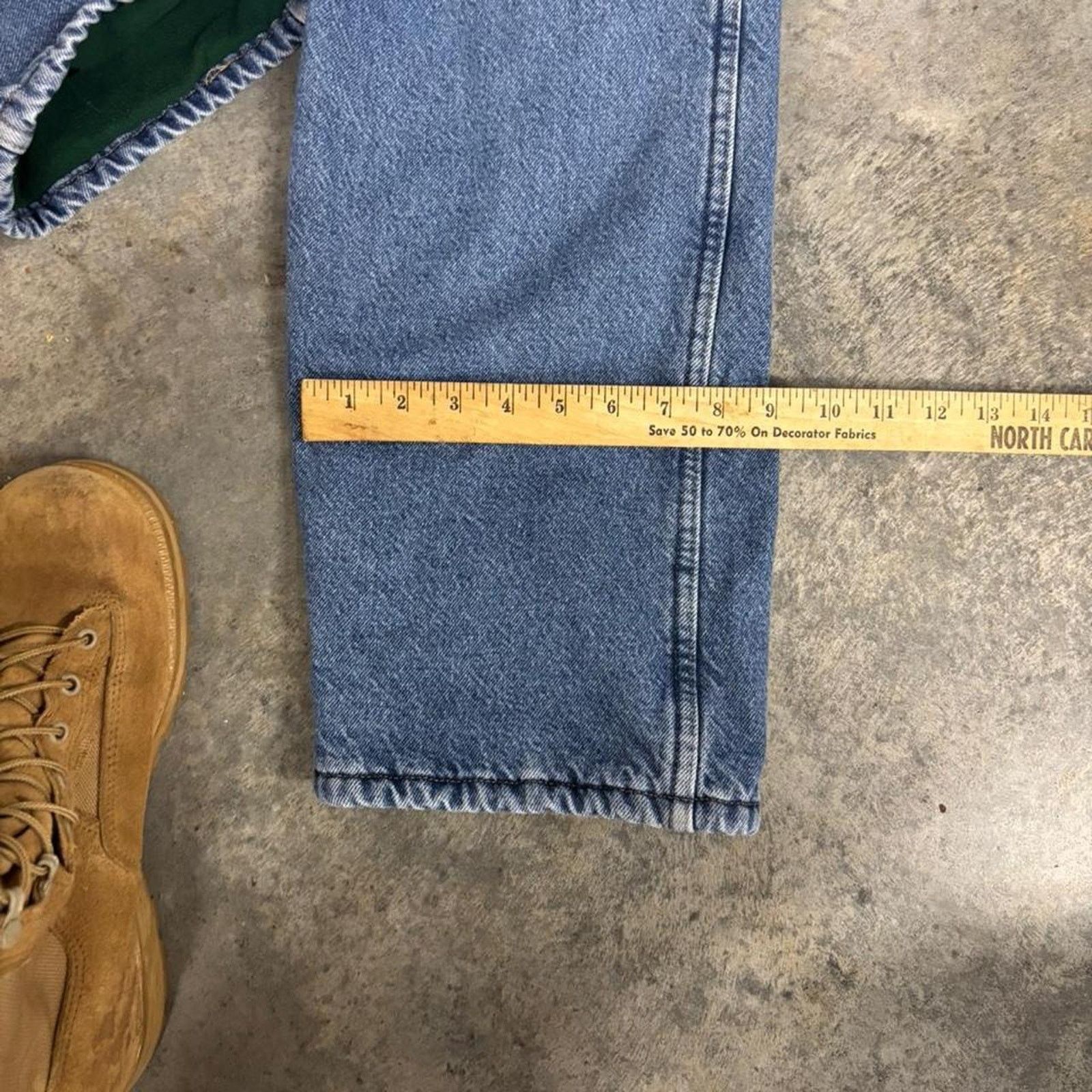 Wrangler 90s Wrangler Fleece Lined Blue Jeans Size US 42 / EU 58 - 8 Thumbnail