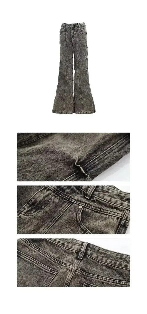 VIBE Vtg Micro Flared Denim Pants Bootcuts Size US 32 / EU 48 - 5 Thumbnail