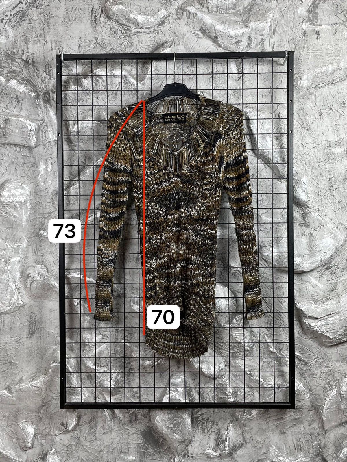 Custo Barcelona Custo Barcelona Open Knit Sweater / Dress Y2K Grunge Vintage Size ONE SIZE - 13 Thumbnail