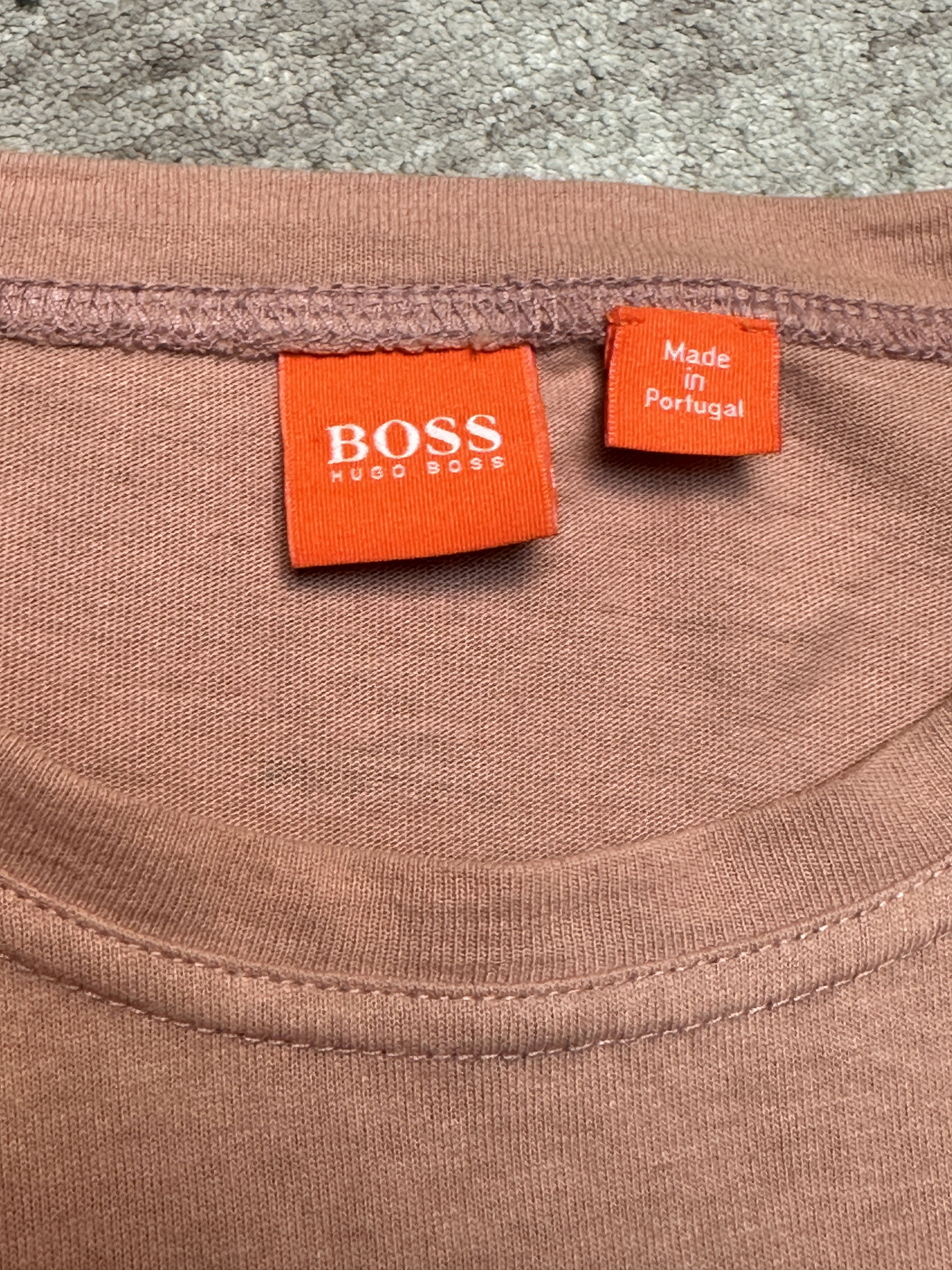 Hugo Boss Boss Men's Light Pink Graphical T-Shirt Size L Size US L / EU 52-54 / 3 - 3 Thumbnail