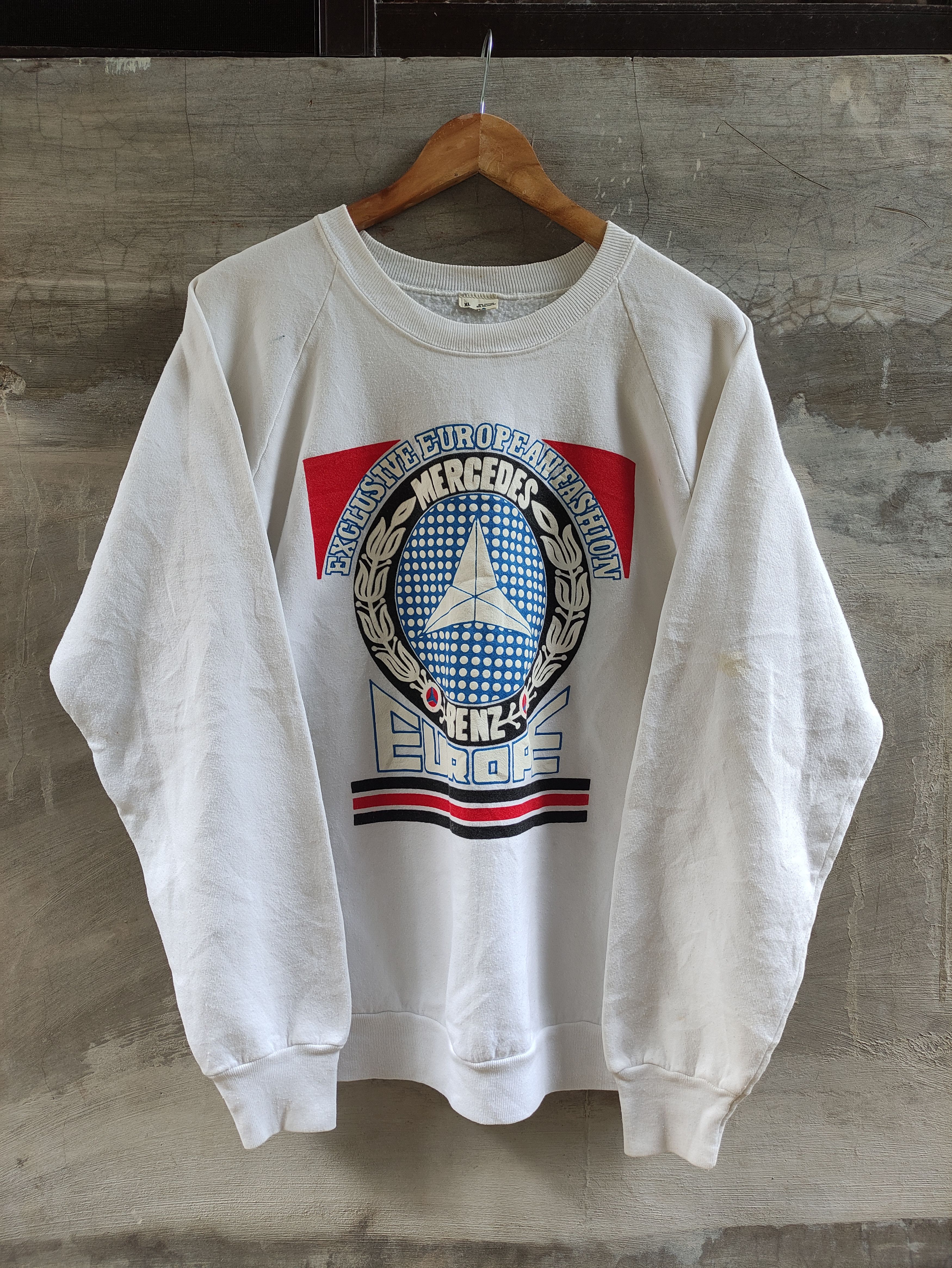 Vintage 90s Vintage Mercedes Benz Pullover Crewneck Size US XL / EU 56 / 4 - 1 Thumbnail