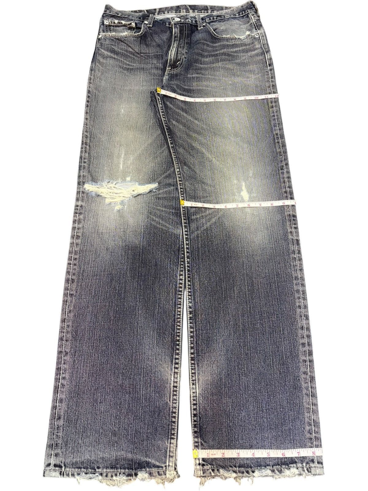 Levi's Vintage 90s Levis 502 Faded Wash Distressed Loose Jeans Size US 32 / EU 48 - 8 Thumbnail
