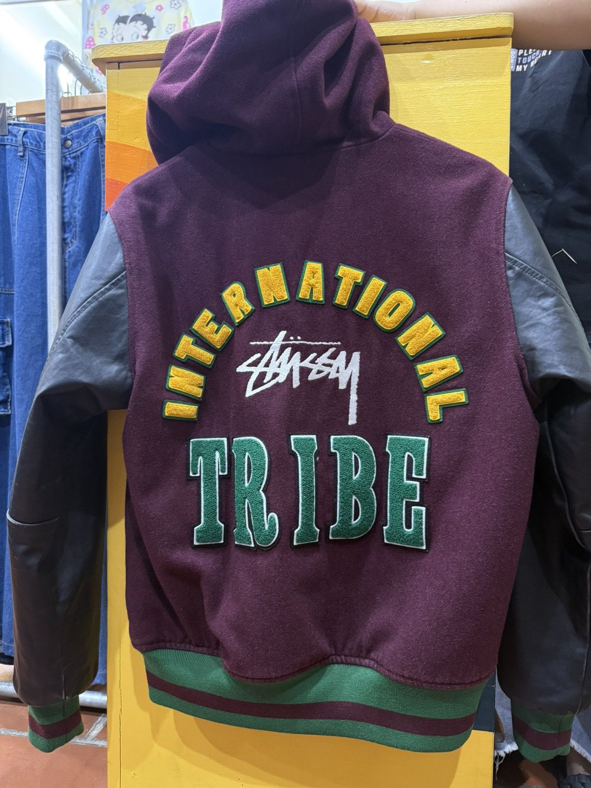 International Stussy Tribe Varsity Jacket | Grailed