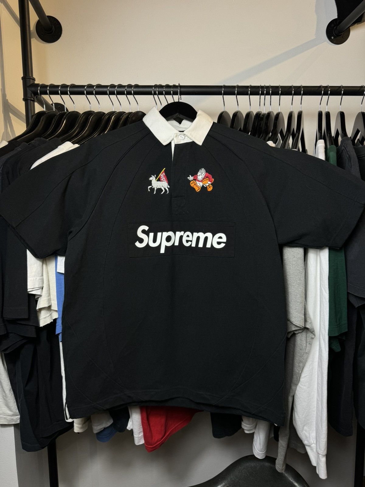 Supreme X Playboy Polo t shirt size Small good black