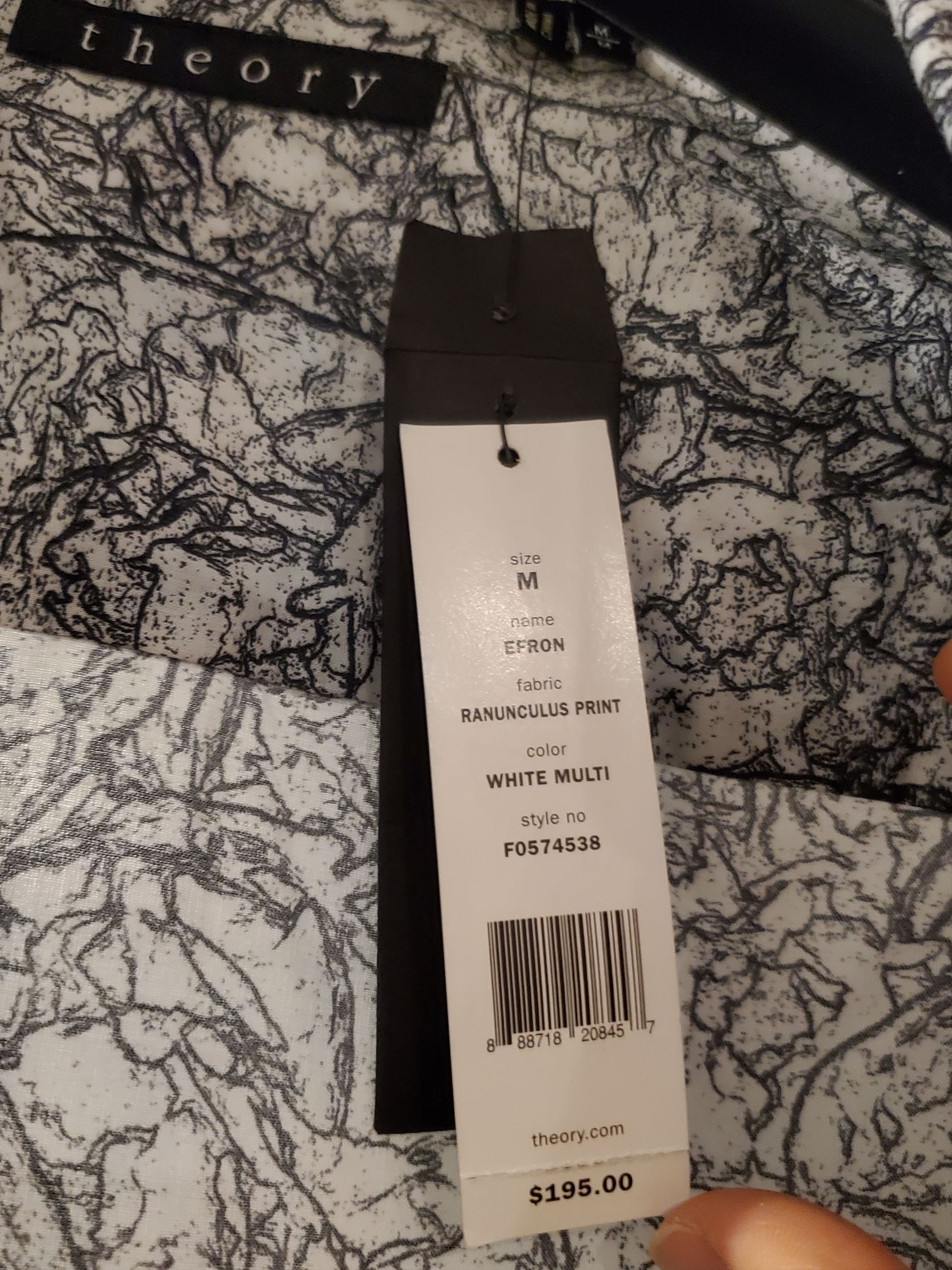 Theory Theory Rare Ranunculus Printing Shirt Sz M Size US M / EU 48-50 / 2 - 2 Thumbnail
