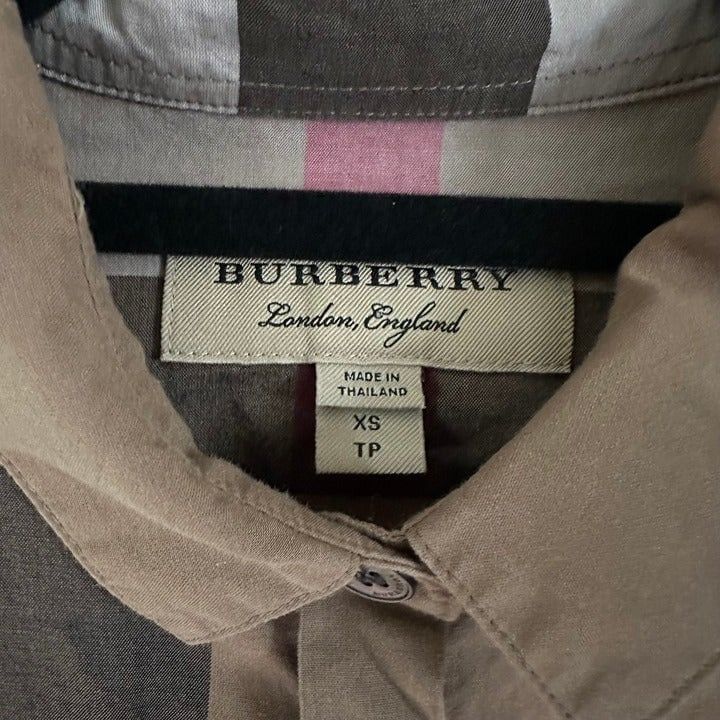 Burberry Burberry Brit Check Cotton Shirt Women's Size XS Authentic L Size XS / US 0-2 / IT 36-38 - 3 Thumbnail