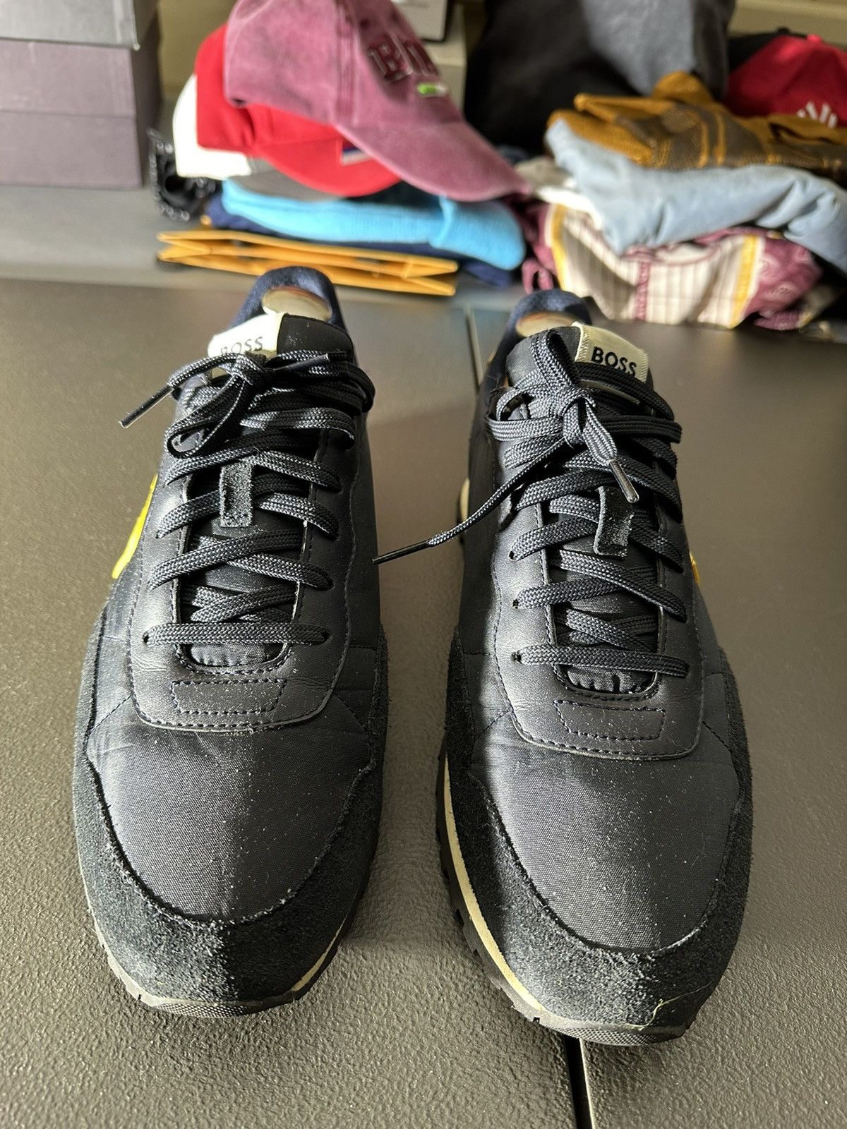 Hugo × Hugo Boss Navy Hugo Boss Bitcoin Runners Sneakers 10 Size US 10 / EU 43 - 3 Thumbnail