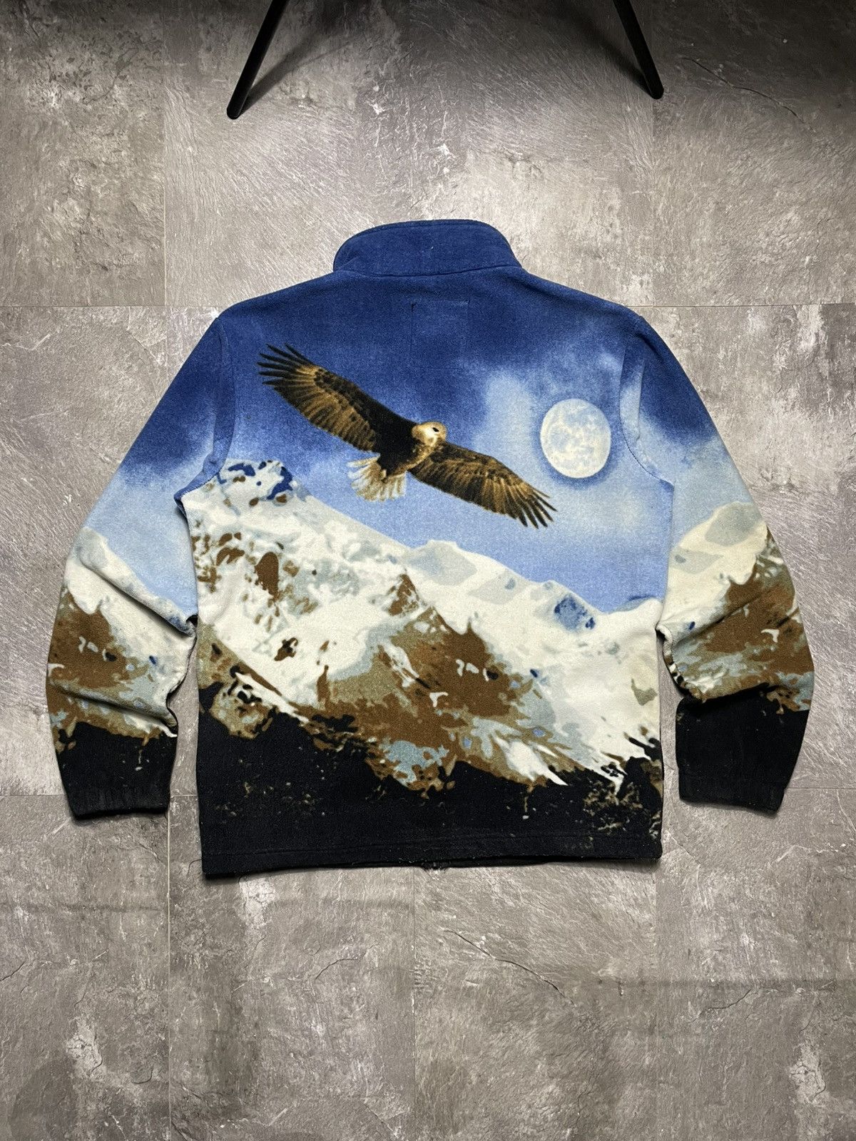 Vintage Vintage Fleece Eagle Sherpa Full Print Art Animal Gorpcore Size US L / EU 52-54 / 3 - 5 Thumbnail
