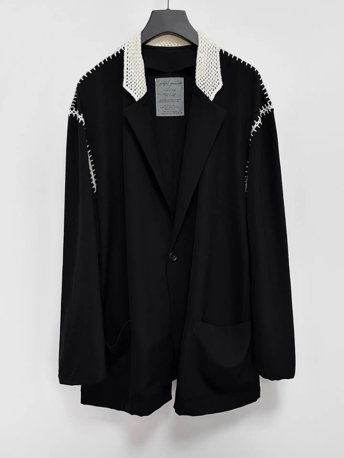 Yohji Yamamoto Yohji Yamamoto Yohji Yamamoto 91SS Hand Stitches Runway Ja Size US M / EU 48-50 / 2 - 1 Thumbnail