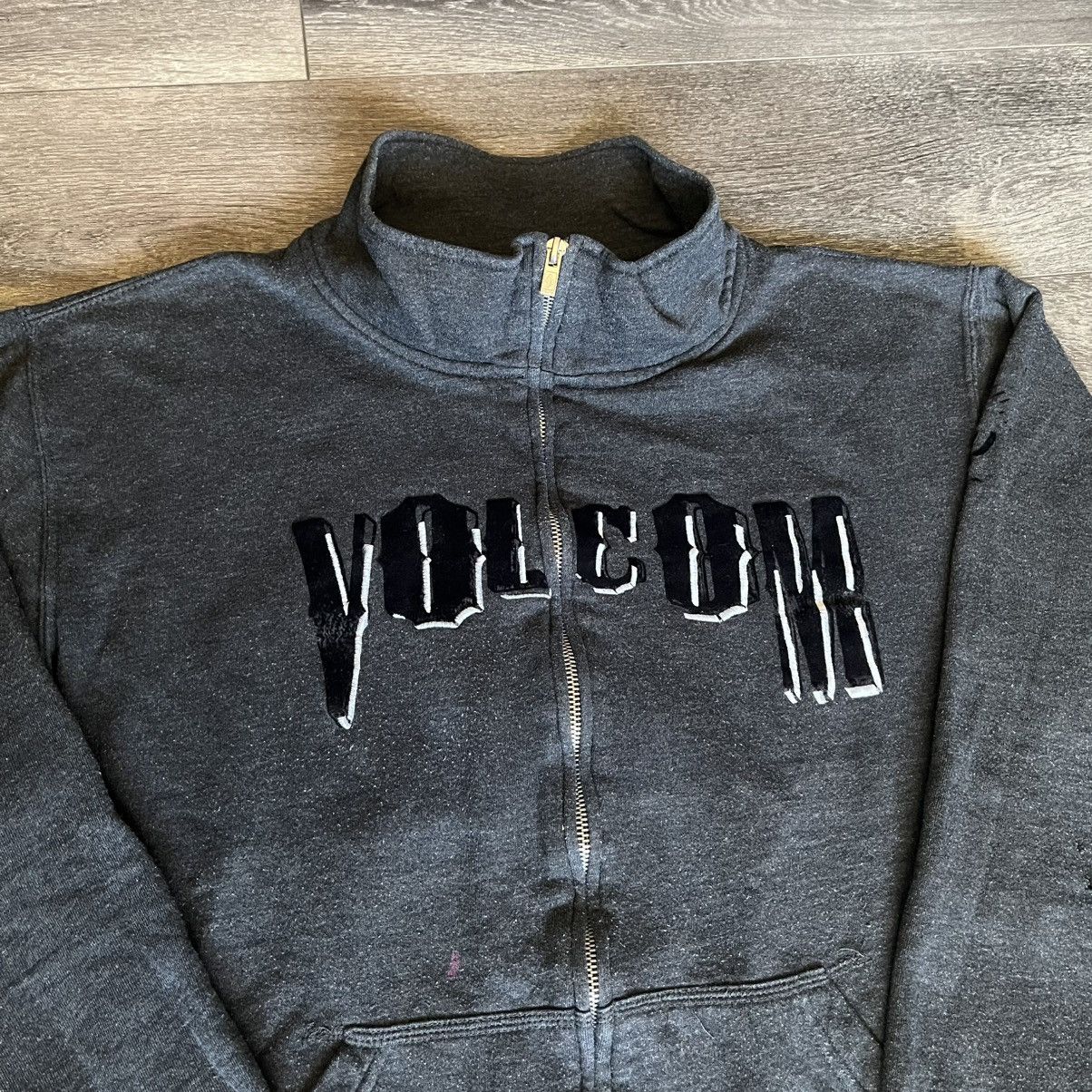 Volcom Vintage 2000s Volcom Stone Skater Logo Full Zip Sweatshirt Size US XXL / EU 58 / 5 - 3 Thumbnail