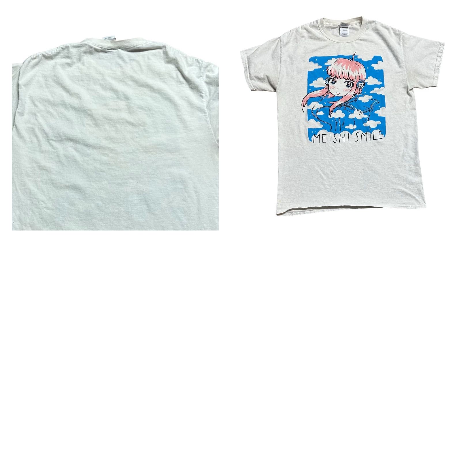 Vintage Mizucat Bishoujo Anime T-Shirt White Short Sleeve Tee Men's Medium Vintage Y2K Shirt Size US M / EU 48-50 / 2 - 10 Thumbnail