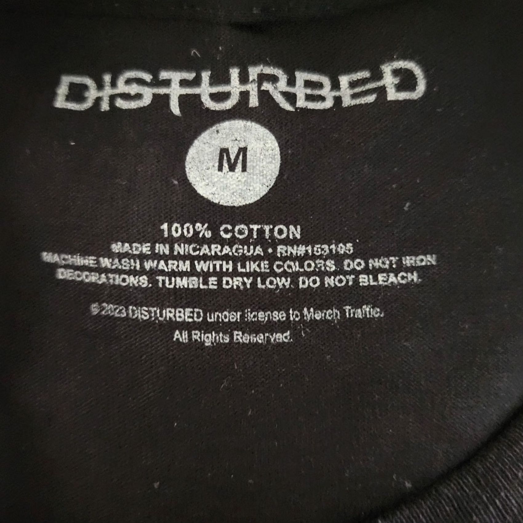 Doublet Disturbed T Shirt Tee European Tour 2023 Split Face Black Rock Metal Double Side Mens M Size US M / EU 48-50 / 2 - 5 Thumbnail