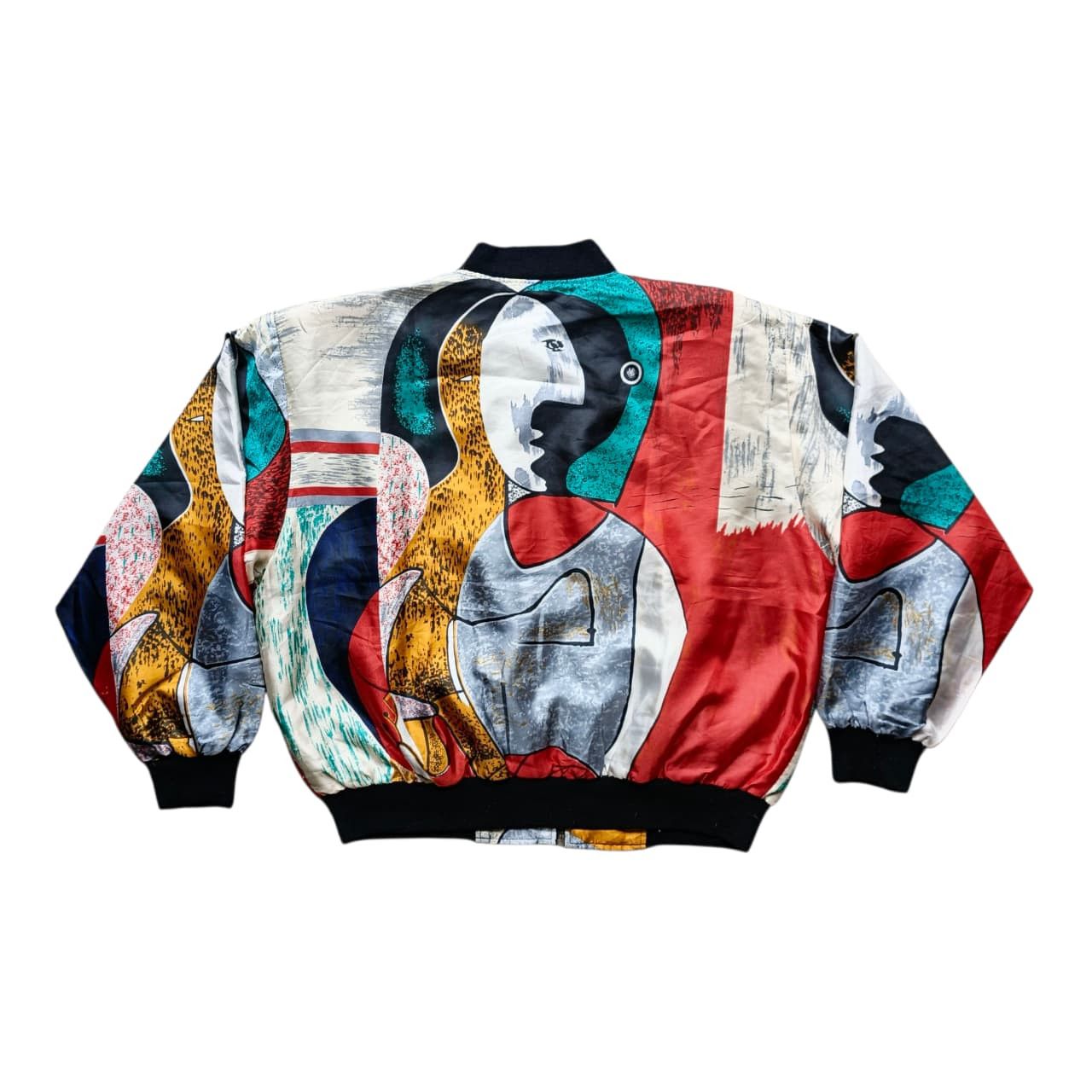 Vintage Picasso 90's Zip Bomber Jacket Size US L / EU 52-54 / 3 - 2 Thumbnail
