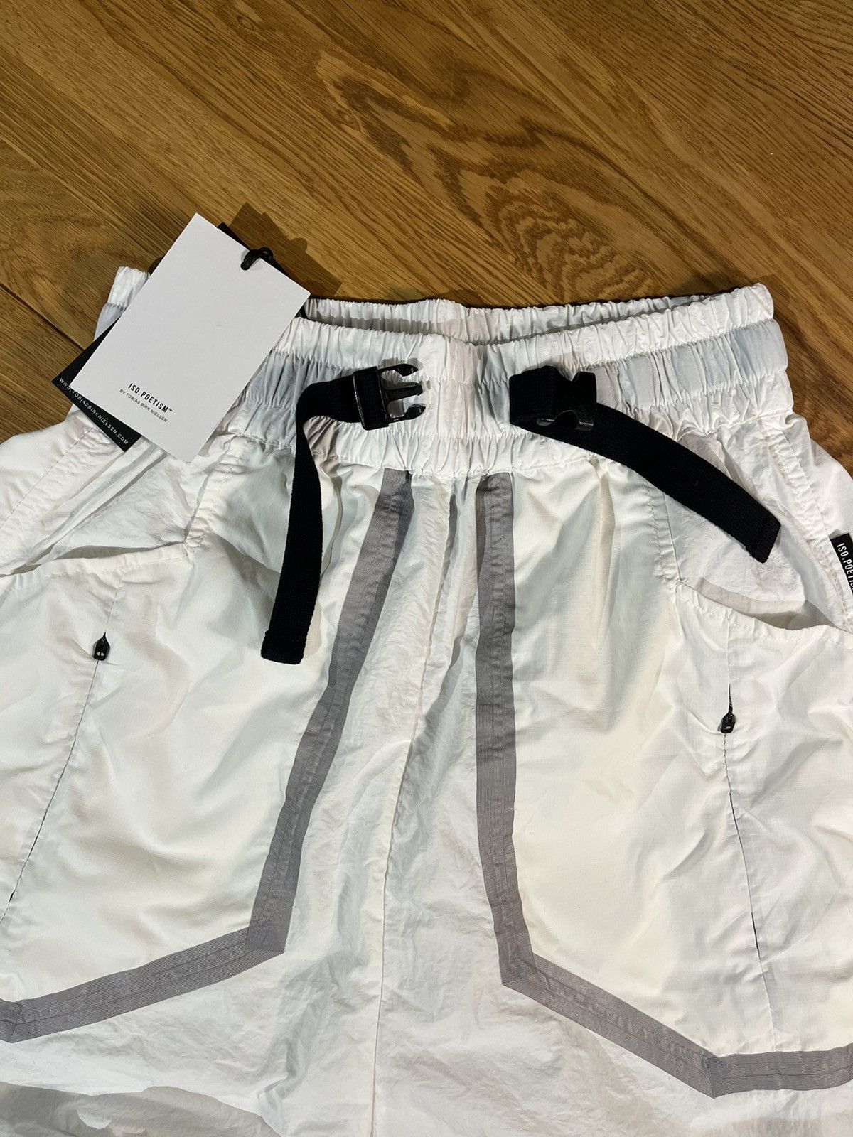 Tobias Birk Nielsen SS23 Iso Poetism Tobias Birk Nielsen White Tech-Nylon Pants Size US 32 / EU 48 - 11 Thumbnail