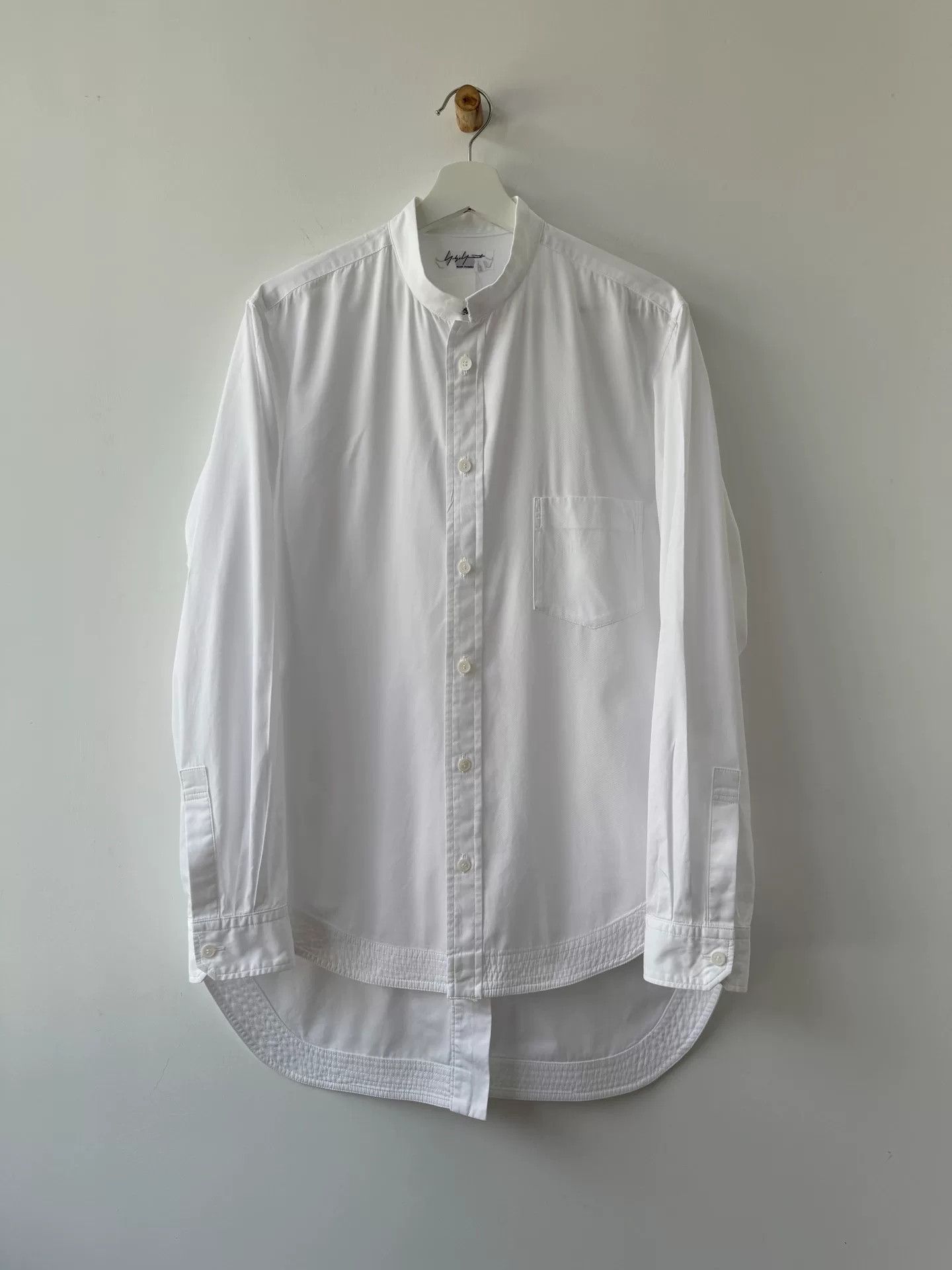 Yohji Yamamoto Yohji Yamamoto 90s White Button-Up Shirt Size US L / EU 52-54 / 3 - 1 Thumbnail