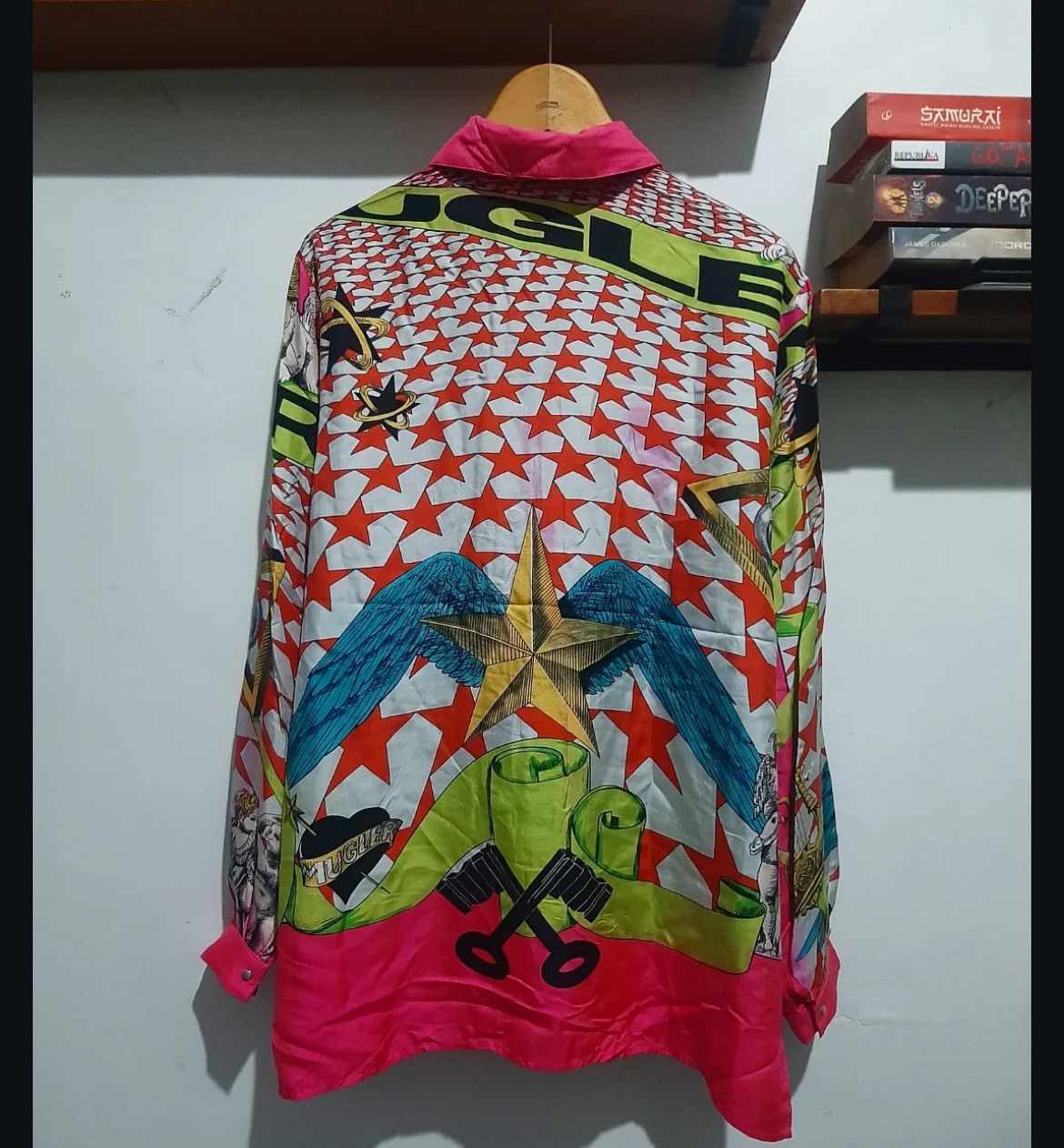 Thierry Mugler 2000s Mugler Silk Mega Print Shirt Size US M / EU 48-50 / 2 - 4 Thumbnail