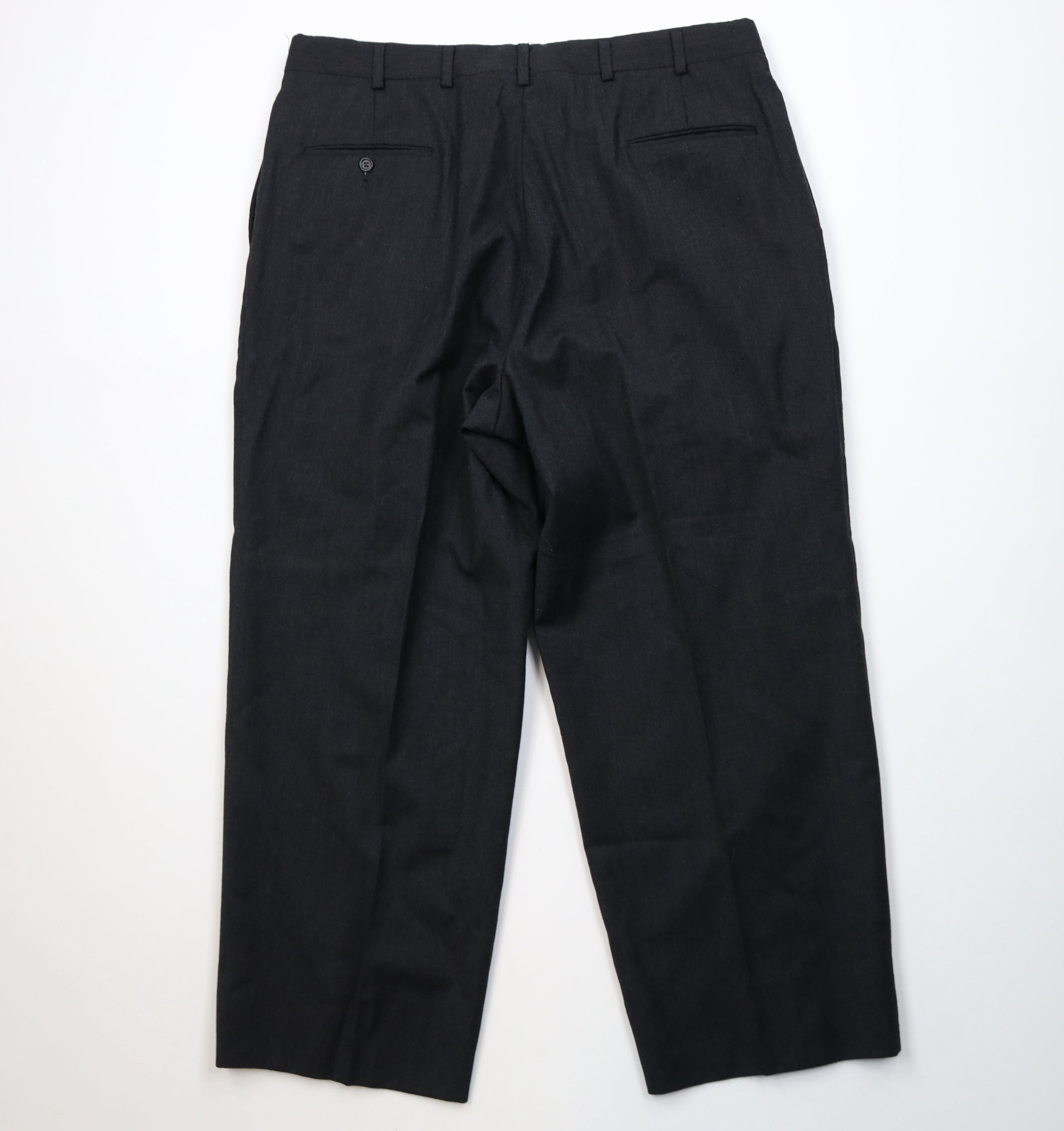 Vintage Vintage 70s Streetwear Wool Knit Wide Leg Chino Pants Gray Size US 38 / EU 54 - 12 Thumbnail