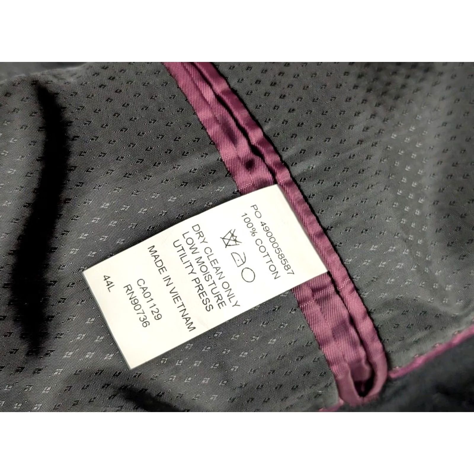Sean John VINTAGE Sean John Blazer Men 44L Velour Velvet Black Two-Button Peak Lapel Double-Vented Size 44R - 6 Thumbnail