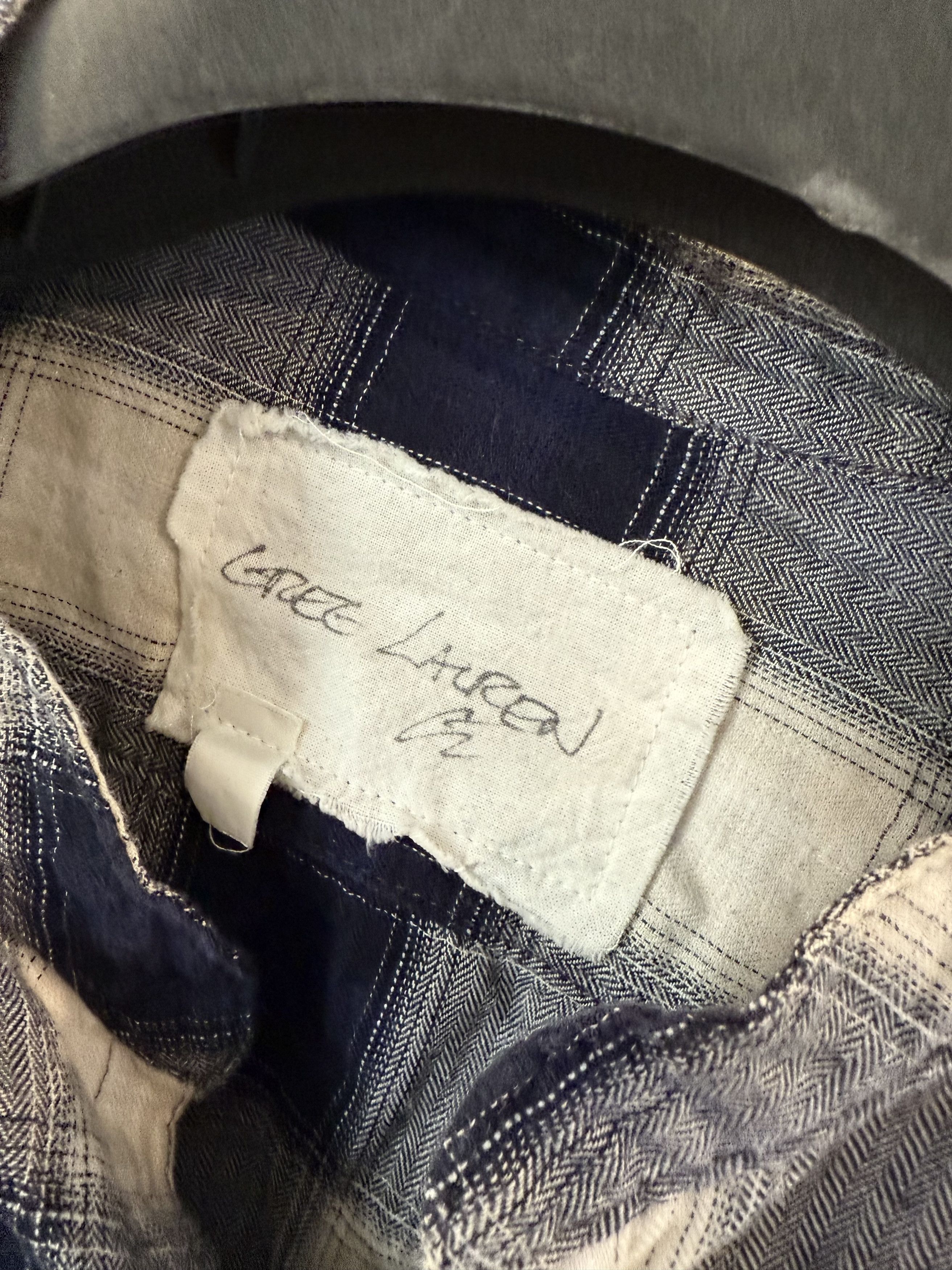 Greg Lauren Greg Lauren Blue - Buffalo Check Studio Shirt - Frayed - M Size US M / EU 48-50 / 2 - 3 Thumbnail