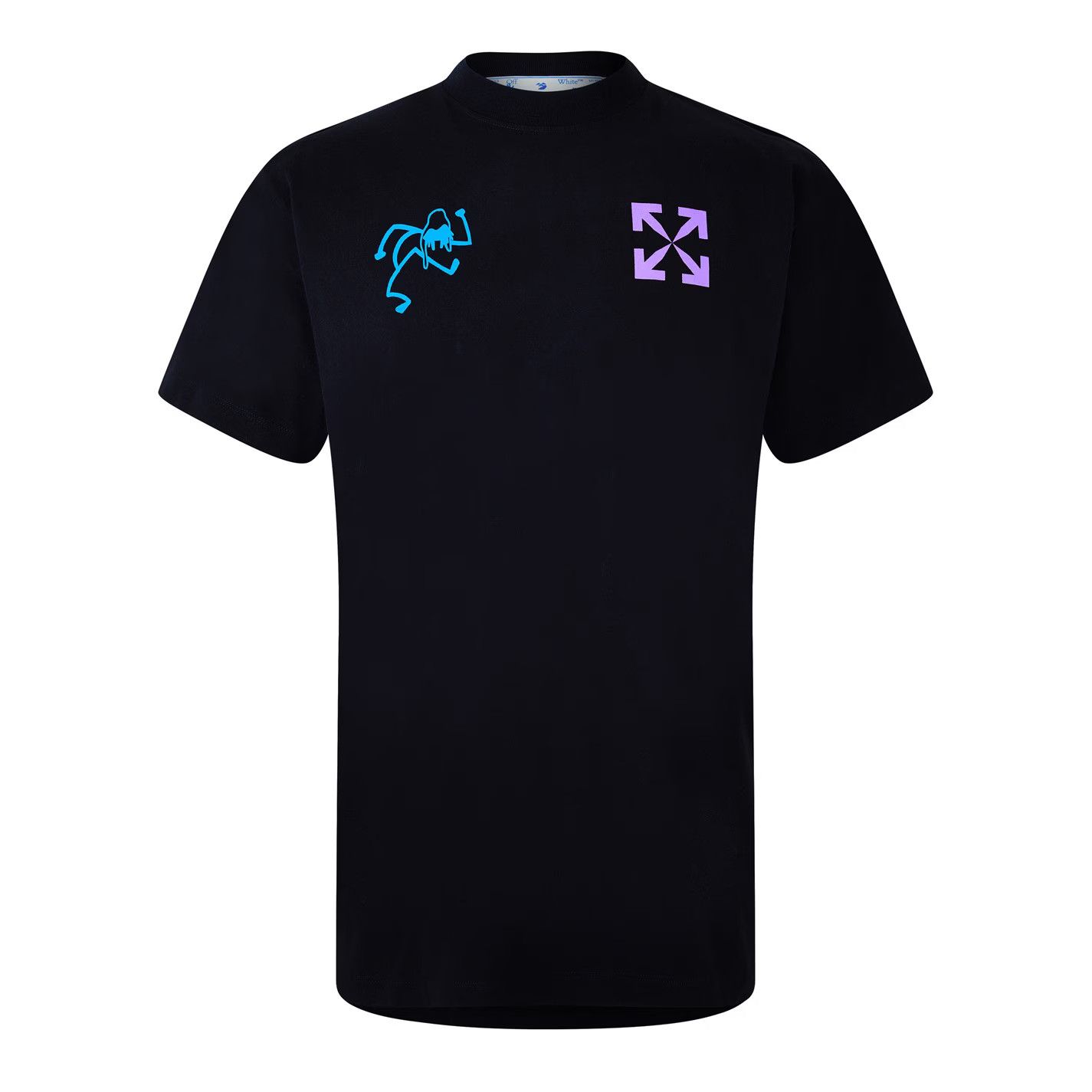 Off-White o1g2r1mq0226 Liquid Logo T-Shirt In Black Size US XS / EU 42 / 0 - 1 Thumbnail