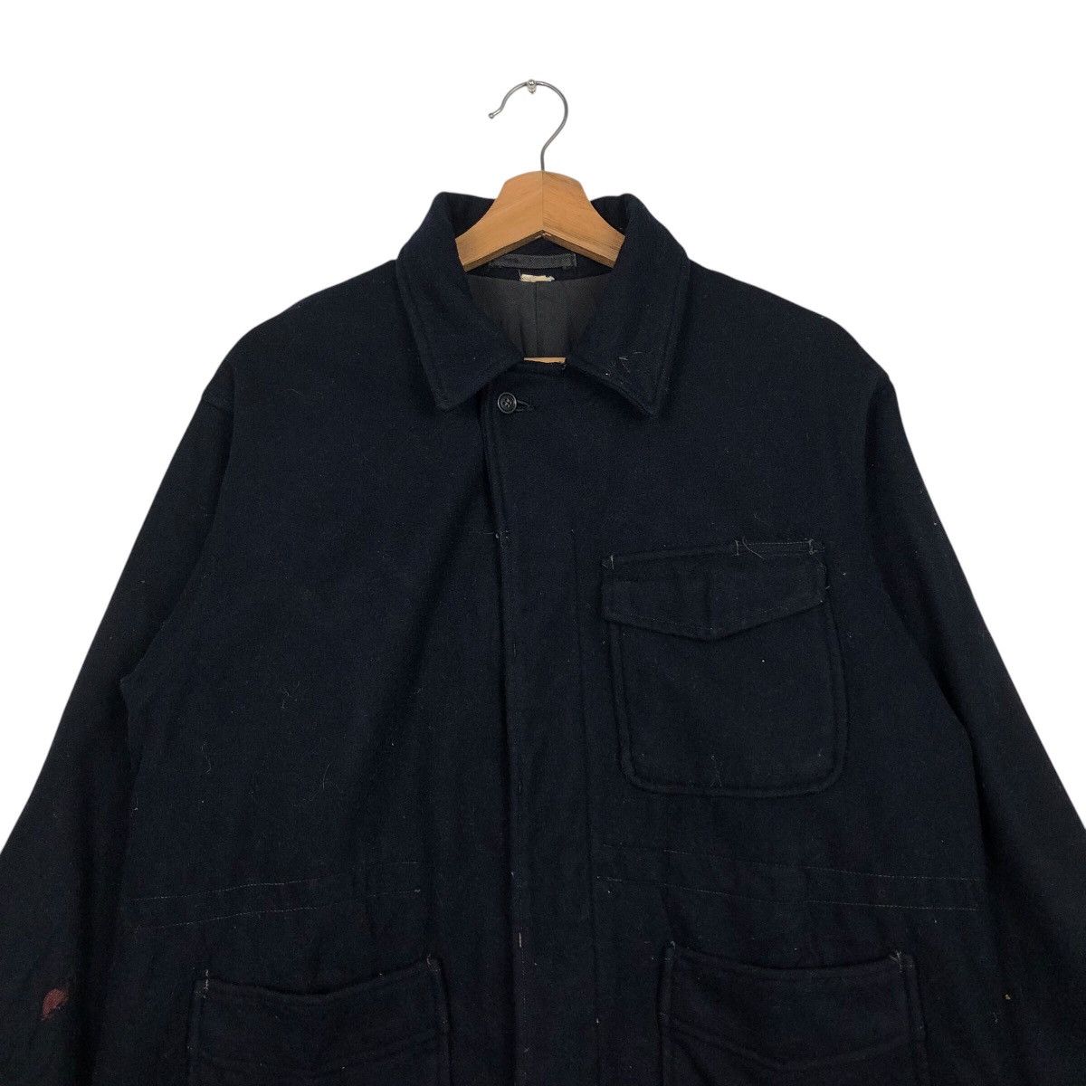 Vintage 📌Vintage Military Chore Work Jacket Army Collections WWII Size US M / EU 48-50 / 2 - 4 Thumbnail