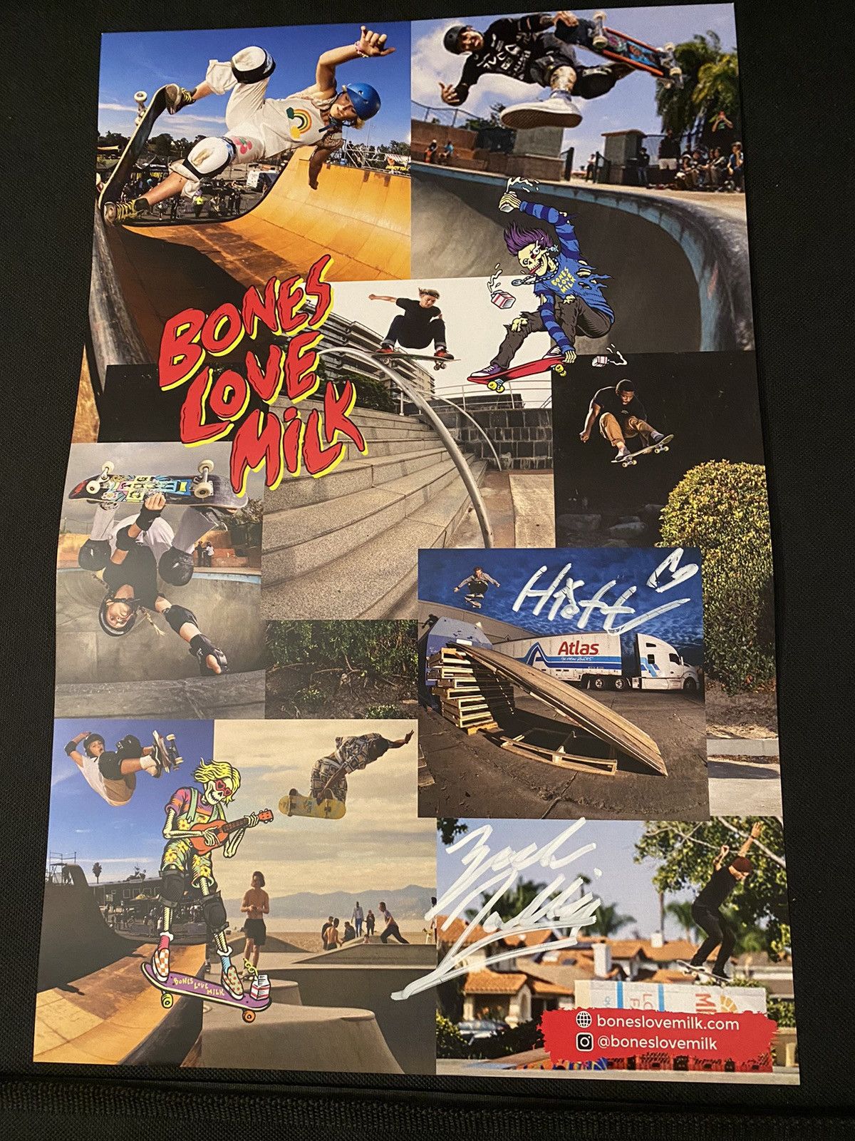 Powell Peralta × Vans Bones love milk Powell Peralta signed poster Size ONE SIZE - 1 Thumbnail