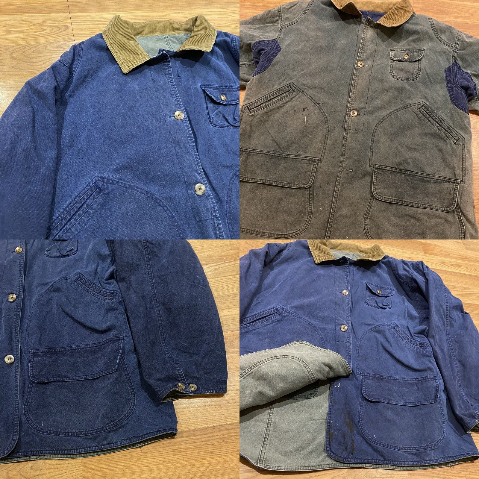 Carhartt VINTAGE Oakton Limited Reversible Barn Chore Jacket Carhartt Detroit Sun Faded L Denim Jacket Large BLUE OR GREEN 1980s Mens Size US L / EU 52-54 / 3 - 9 Thumbnail