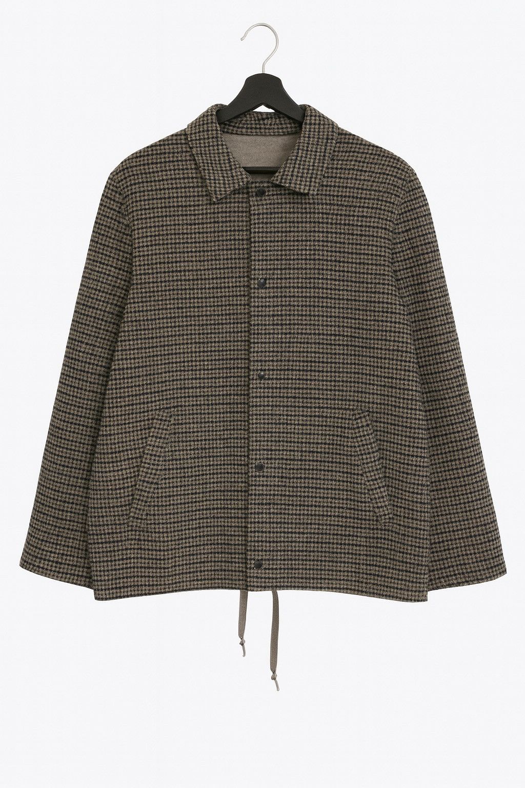 SSENSE Sense of Place by URBAN RESEARCH Checked Wool Jacket – Brown Size US M / EU 48-50 / 2 - 1 Thumbnail