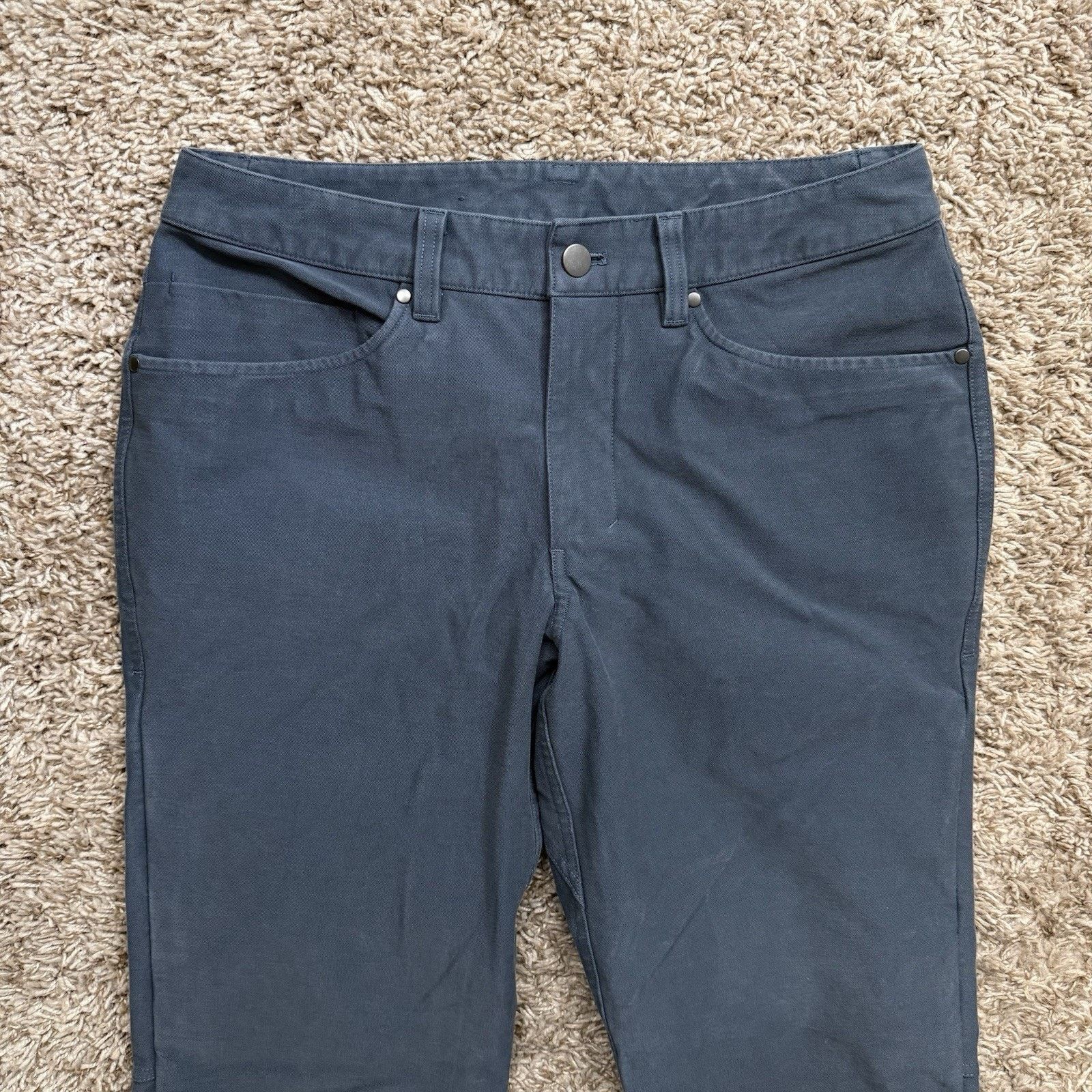 Lululemon LuluLemon Cotton 5 Pocket ABC Pants Chino Athletic Slim Blue Size US 30 / EU 46 - 7 Thumbnail