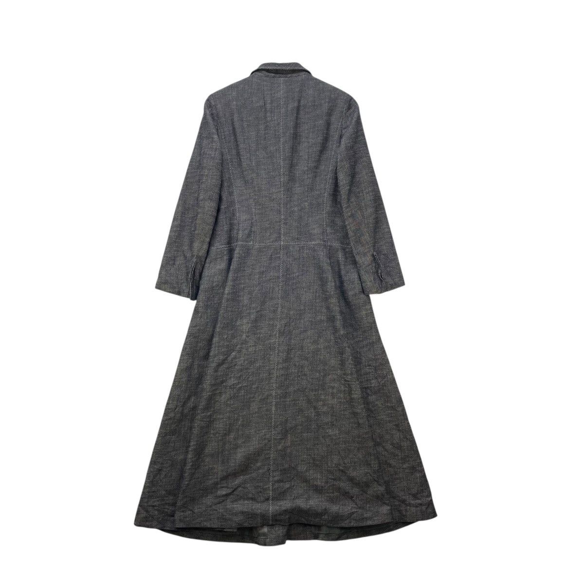 Issey Miyake Vintage Long Dress Coat Flared Hem Size M / US 6-8 / IT 42-44 - 3 Thumbnail