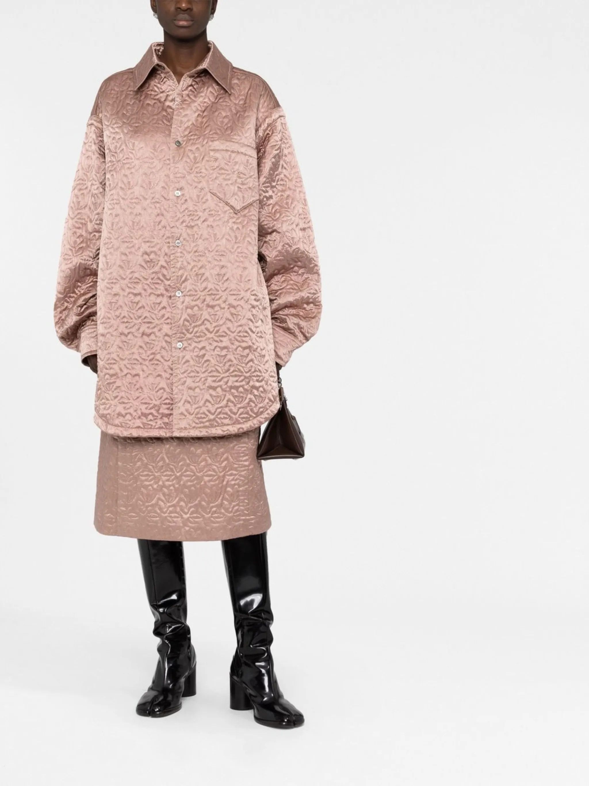 Maison Margiela o1y0625 Solid Color Shirt in Blush Size XS / US 0-2 / IT 36-38 - 5 Thumbnail