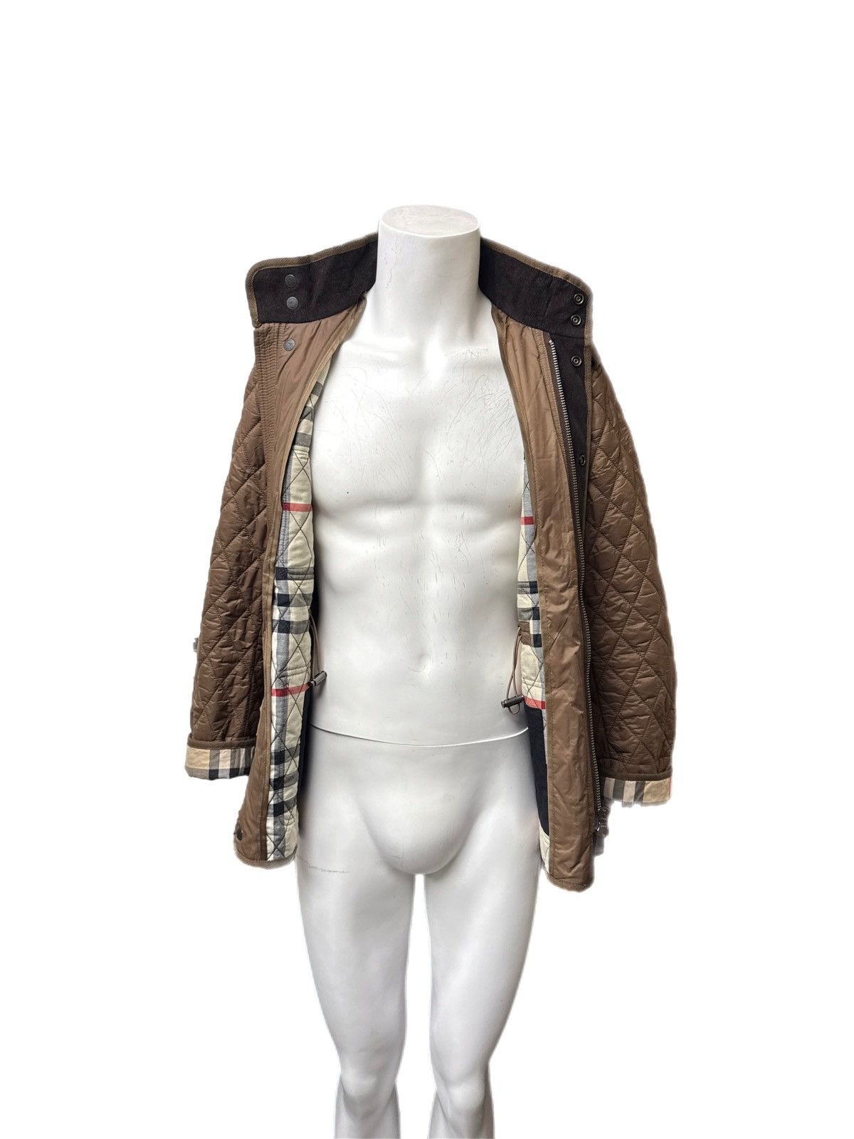 Burberry Burberry brit men’s mushroom Russell quilted jacket large Size US L / EU 52-54 / 3 - 6 Thumbnail