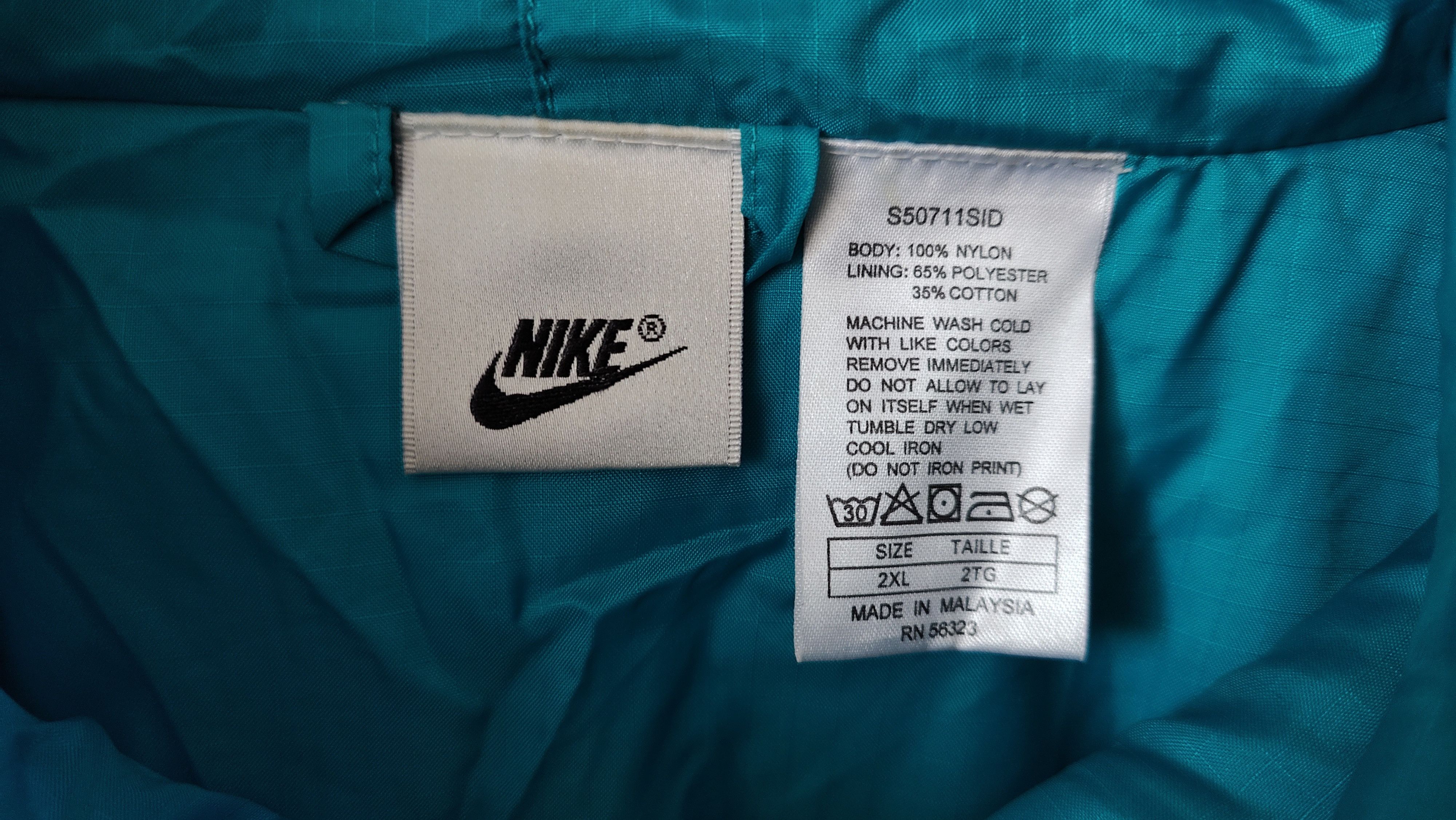 Nike Nike VTG 90s Just Do It Windbreaker Vintage Nylon Jacket Size US XXL / EU 58 / 5 - 5 Thumbnail