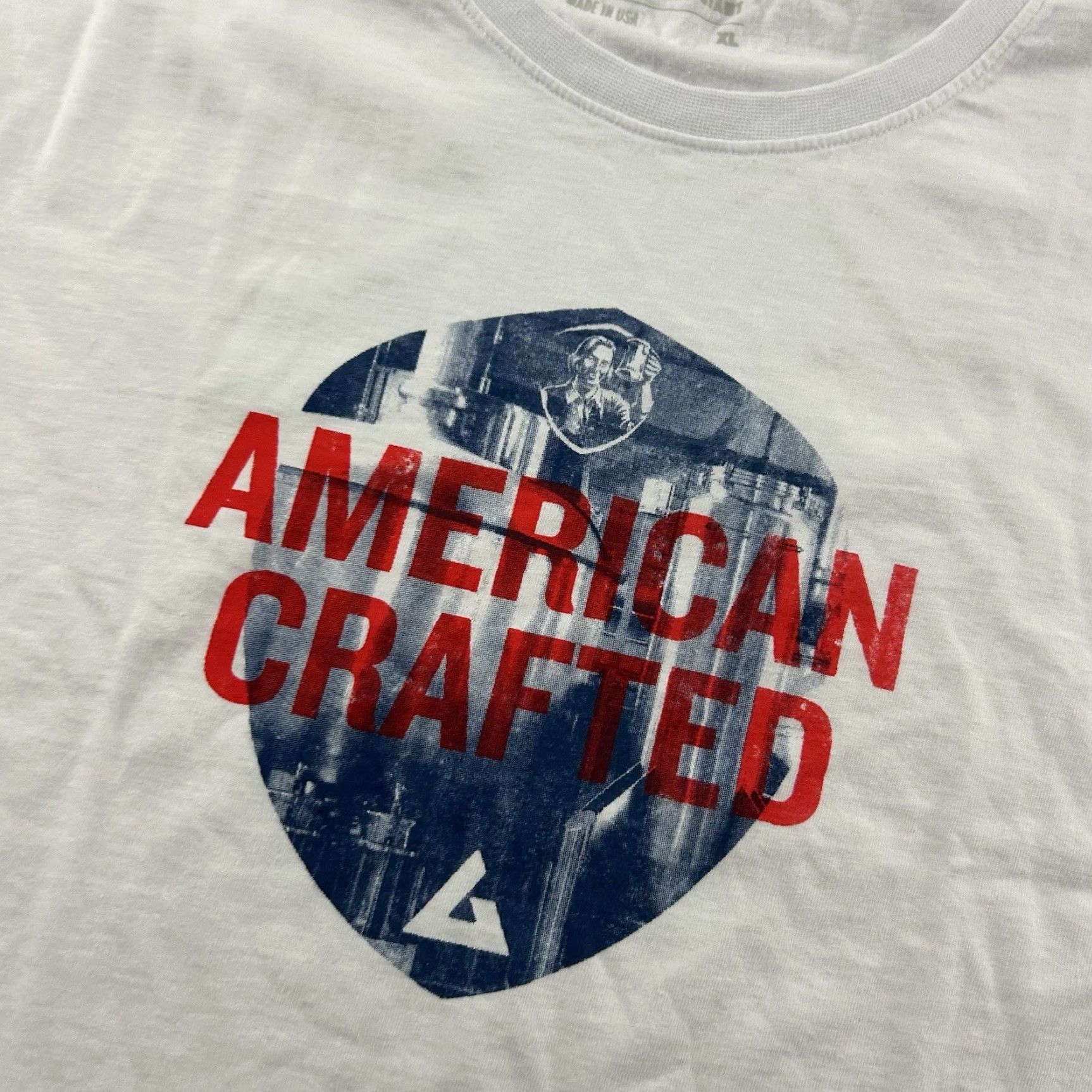 Vintage American Giant x Sam Adams Short Sleeve T Shirt Men XL White Size US XL / EU 56 / 4 - 5 Thumbnail