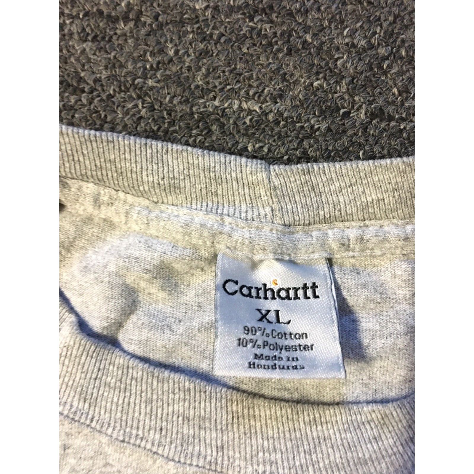 Carhartt VINTAGE Carhartt Shirt XL Gray Long Sleeve Pocket 90s Grunge Punk Surf Motorcycle Biker Distressed Size US XL / EU 56 / 4 - 5 Thumbnail