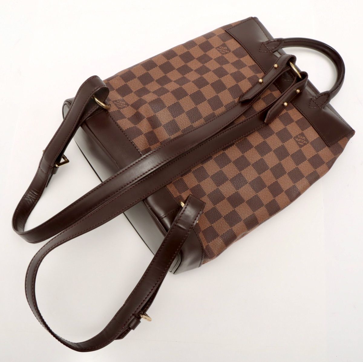 Louis Vuitton Louis Vuitton Brown Damier Ebene Coated Canvas Soho Backpack Size ONE SIZE - 5 Thumbnail