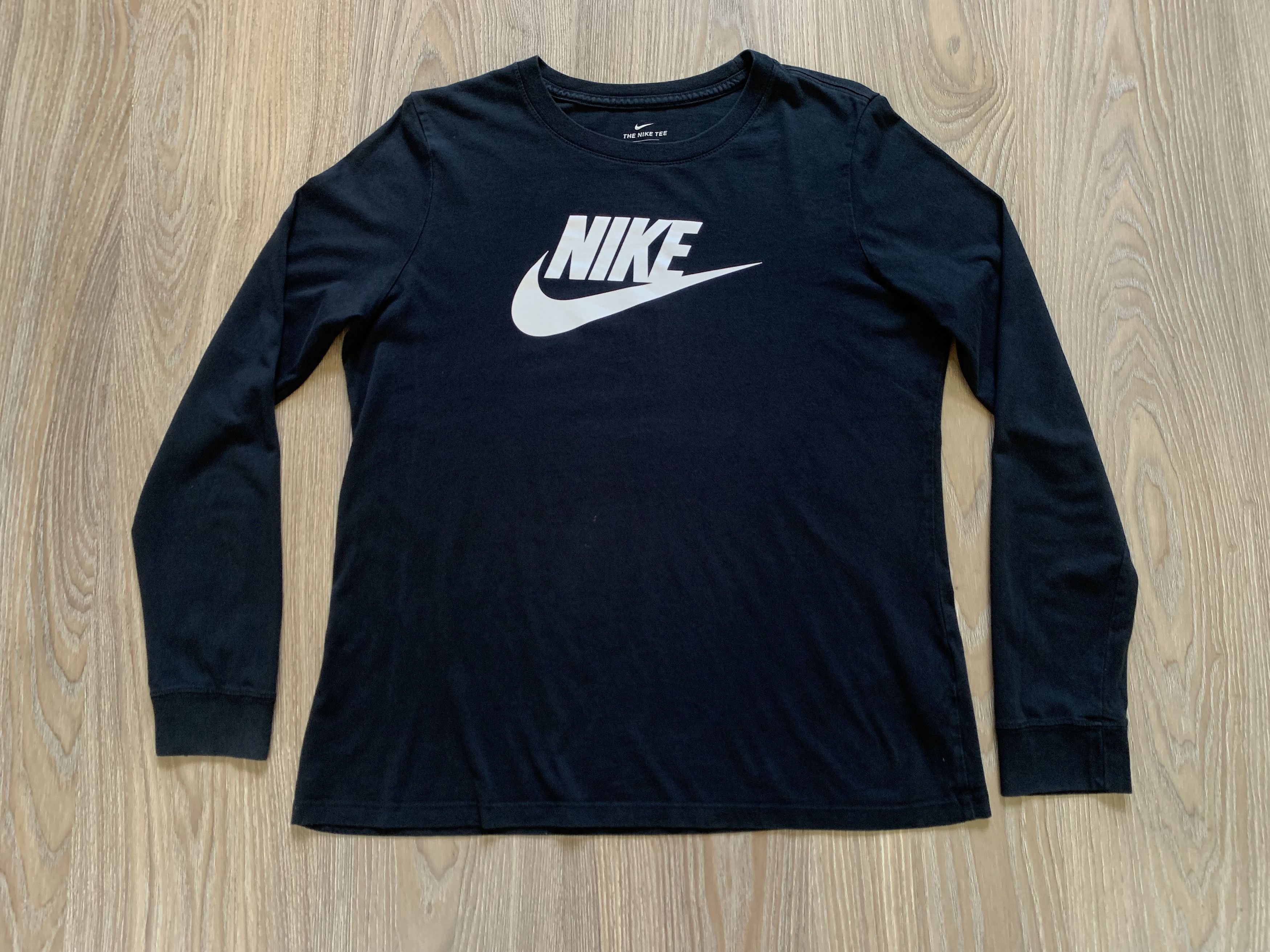 Nike The Nike Tee Black Cotton Long Sleeve Printed T Shirt Size L / US 10 / IT 46 - 2 Thumbnail