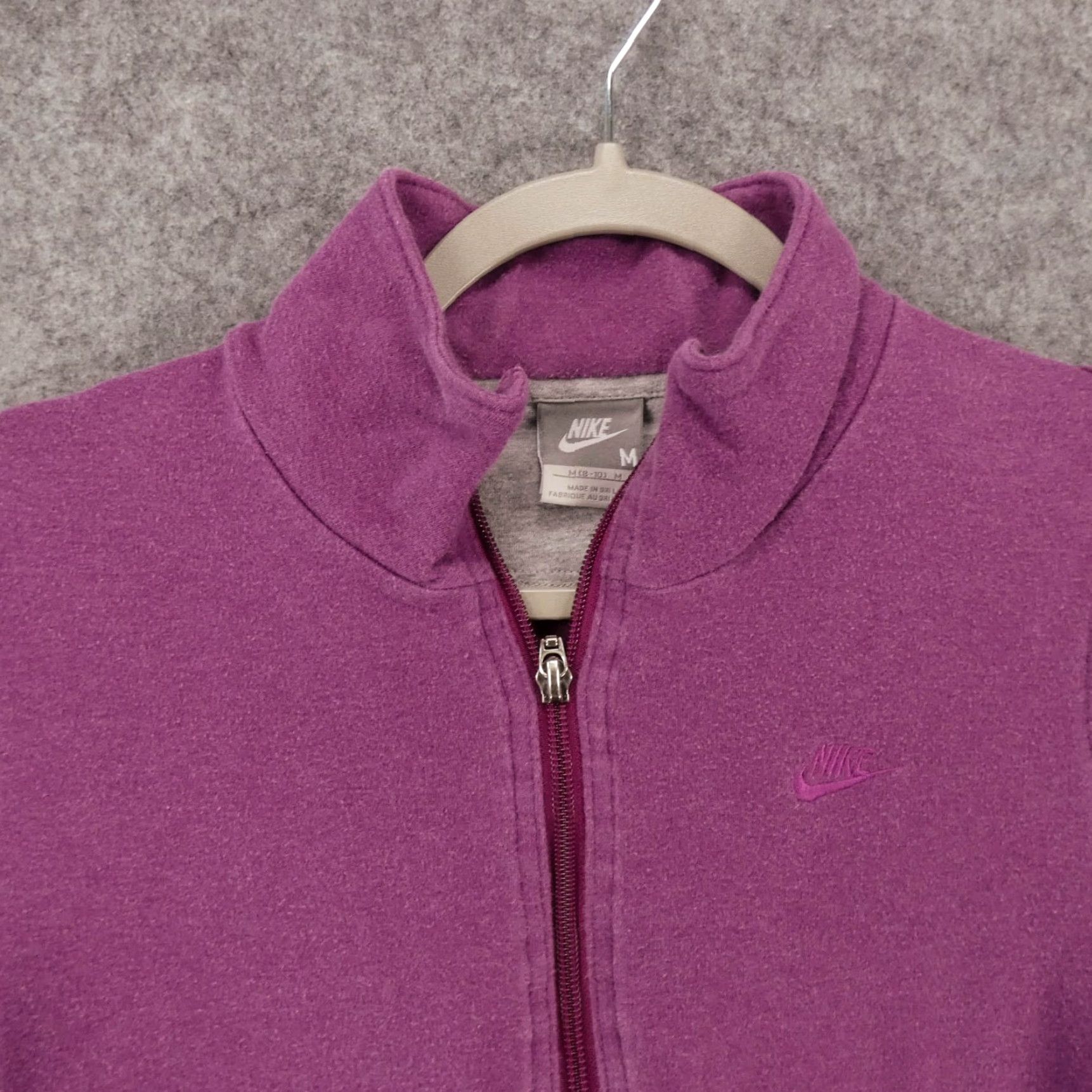 Nike Nike Track Jacket Womens Medium (8-10) Purple Full Zip Stretch w Pockets Logo Size M / US 6-8 / IT 42-44 - 2 Thumbnail