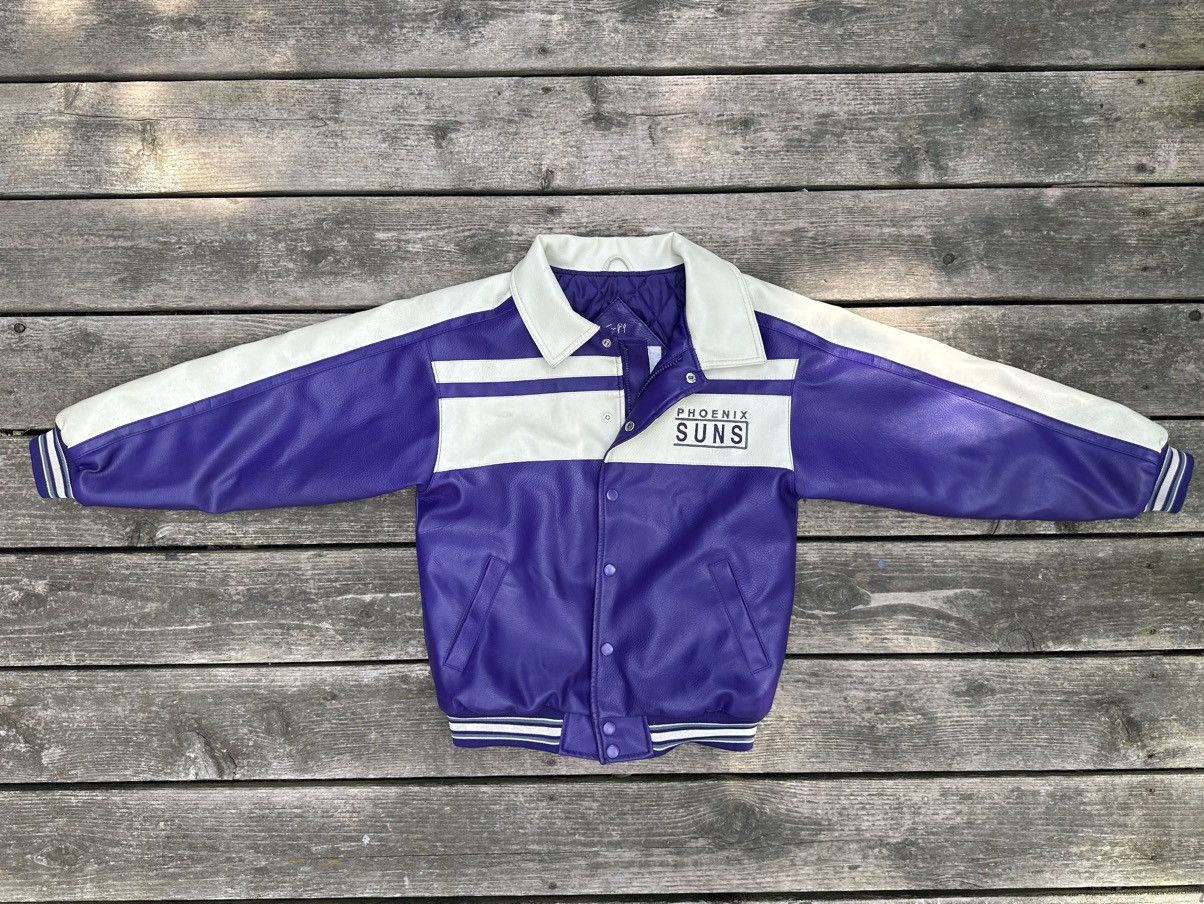 NBA Vintage Leather Phoenix Suns Jacket Size M / US 6-8 / IT 42-44 - 5 Thumbnail