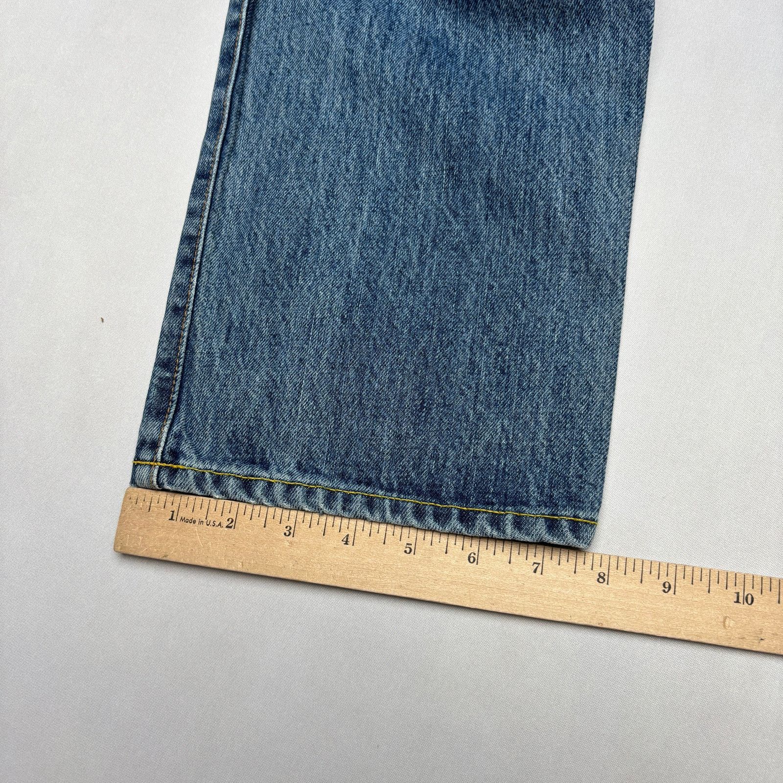 Sid Mashburn $185 Sid Mashburn Light Wash Denim 38x32 Slim Straight Jeans Size US 38 / EU 54 - 10 Thumbnail