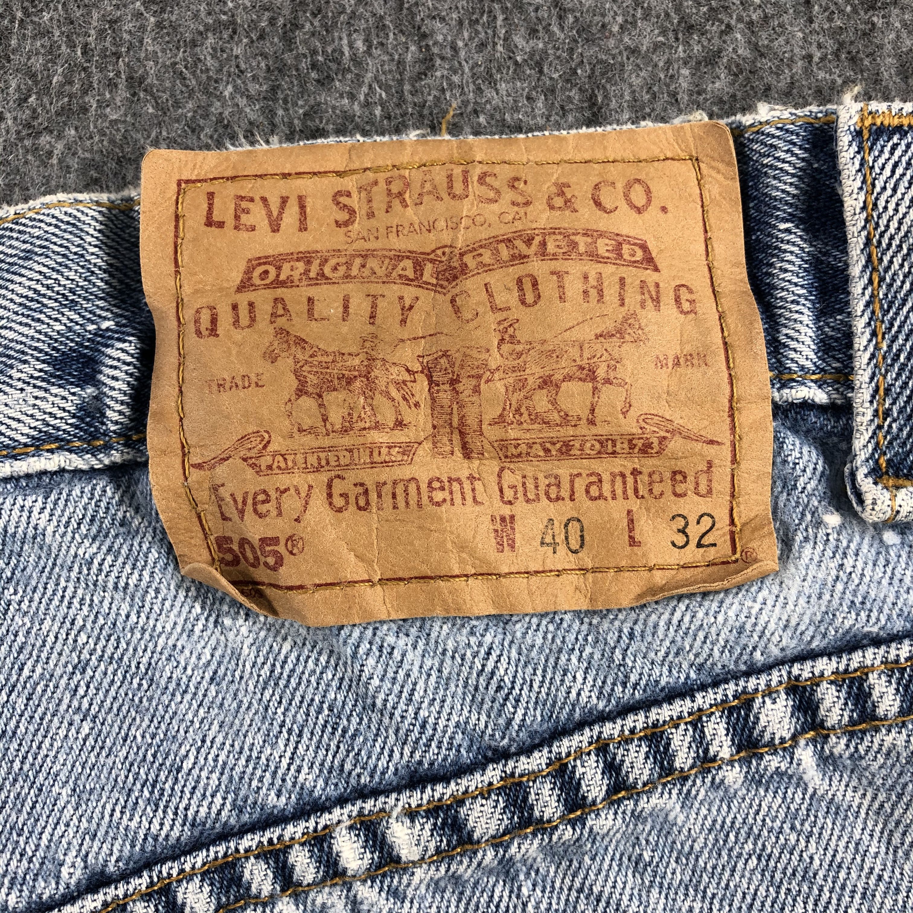 Levi's Vintage 90s Light Wash Levis 505 Jeans-J2126 Size US 39 - 5 Thumbnail