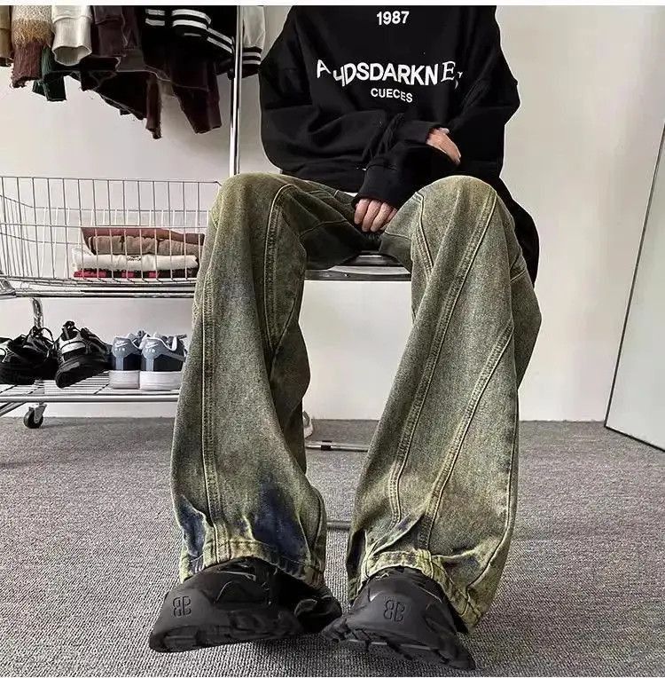 Japanese Brand Retro loose fitting fashionable jeans Size US 30 / EU 46 - 4 Thumbnail